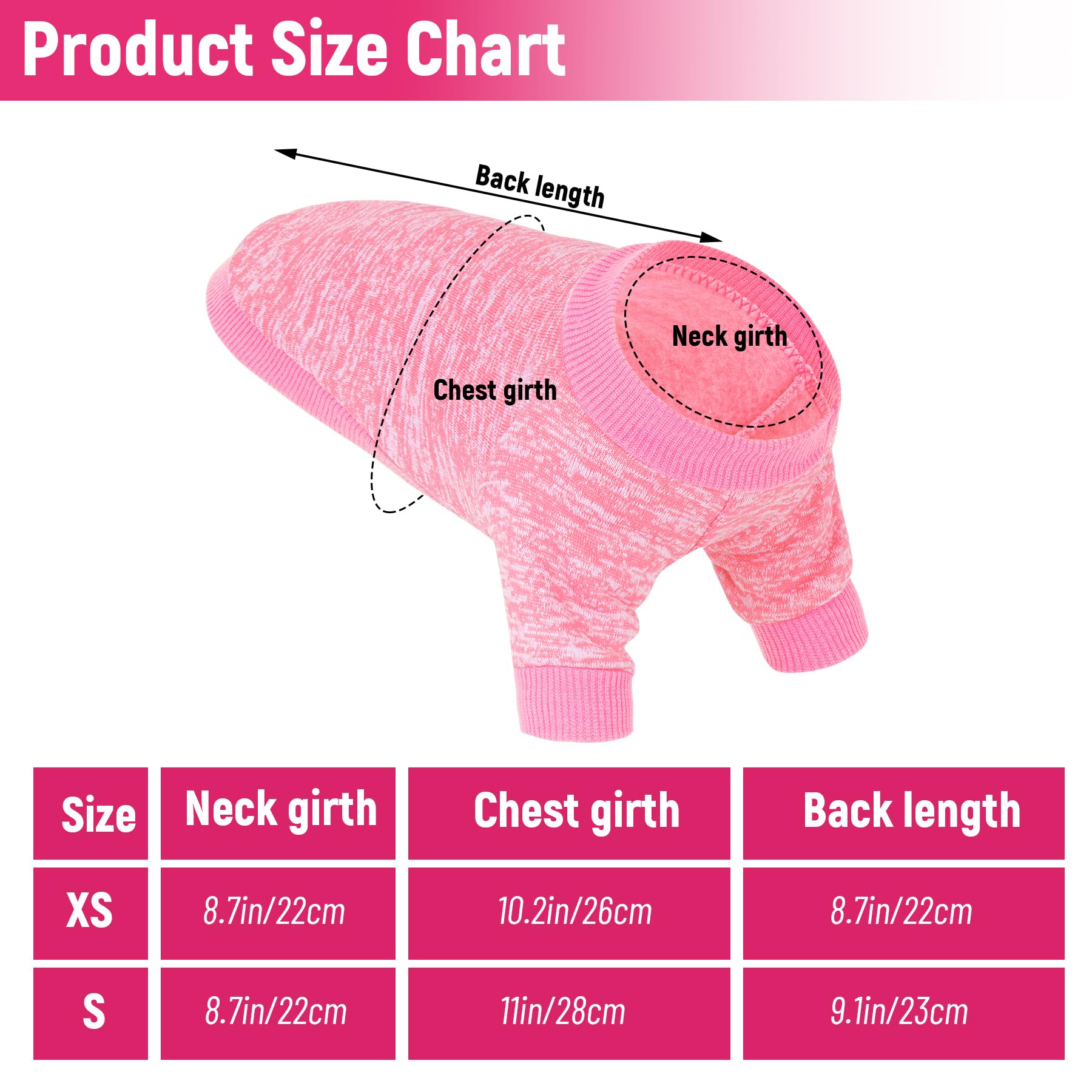 Rbenxia 3Pieces Dog Sweaters Puppy Warm Sweater Doggie Sweatshirt Puppy Clothes Winter Dog Outfits For Small Puppy Dog Cat Pets