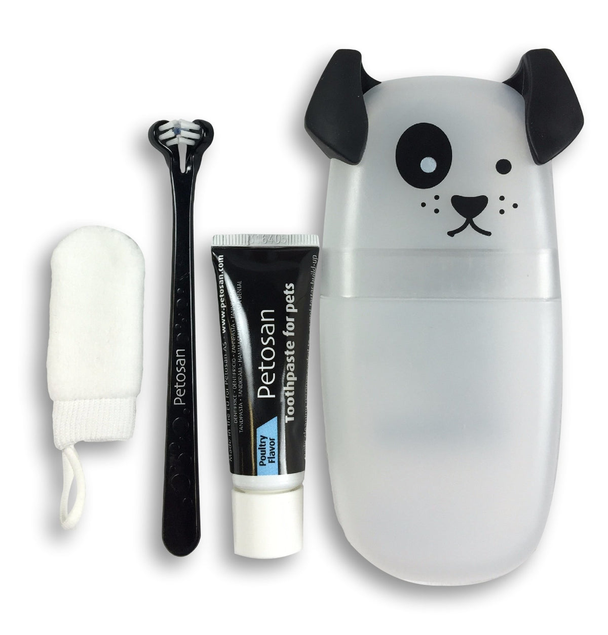 Petosan Puppy And Toy Breed Dental Kit With Toothbrush, Toothpaste And Microfiber Cleaner