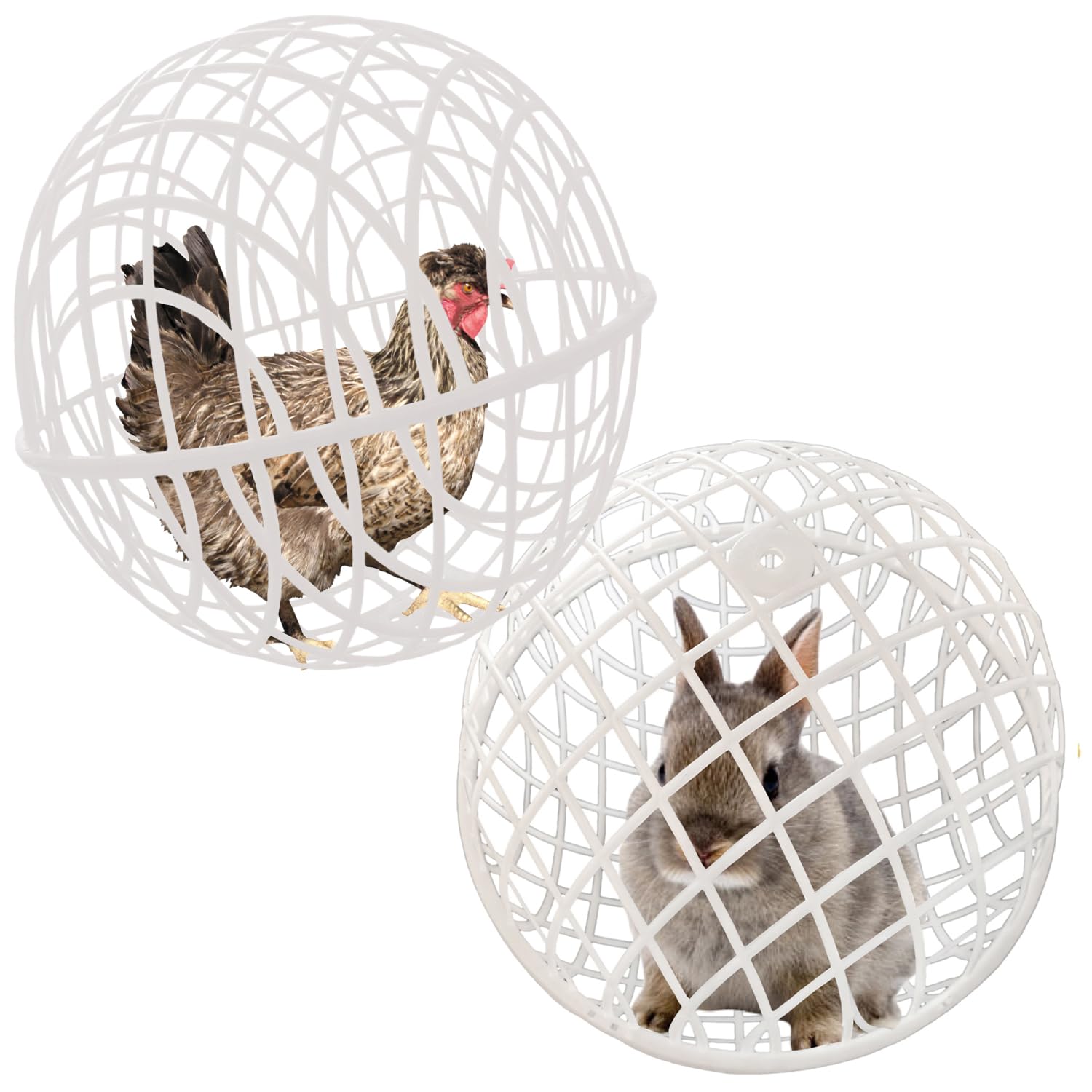 CalorMixs 15.7 Ball-Shaped Movable Chicken Coop,Pigeon Rabbit Duck Safe Walking Net,Preventing Trampled by Horse,Predation by Ea