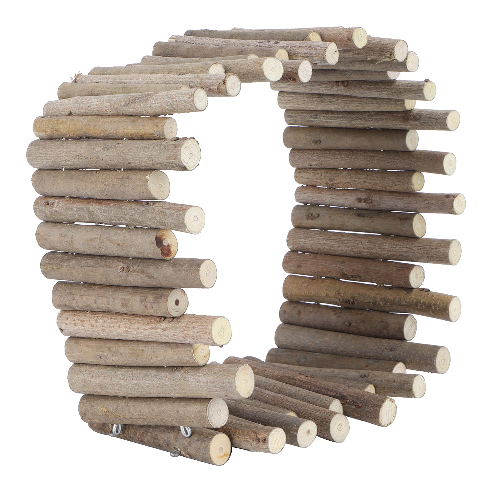 Pissente Hamster Wooden Fence, Hamster Climbing Ladder Flexible Wooden Arch Bendable Hamster House Wood Ladder Hideout Hamster L