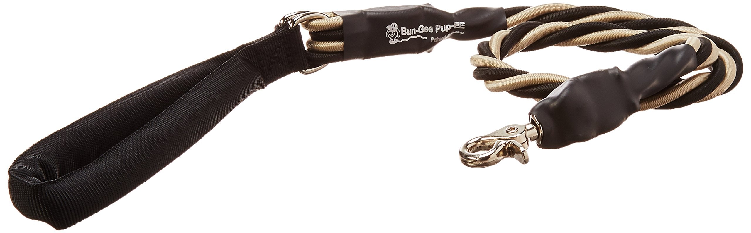 Bungee Pupee3-Feet X-Large Leash, Gold/Black