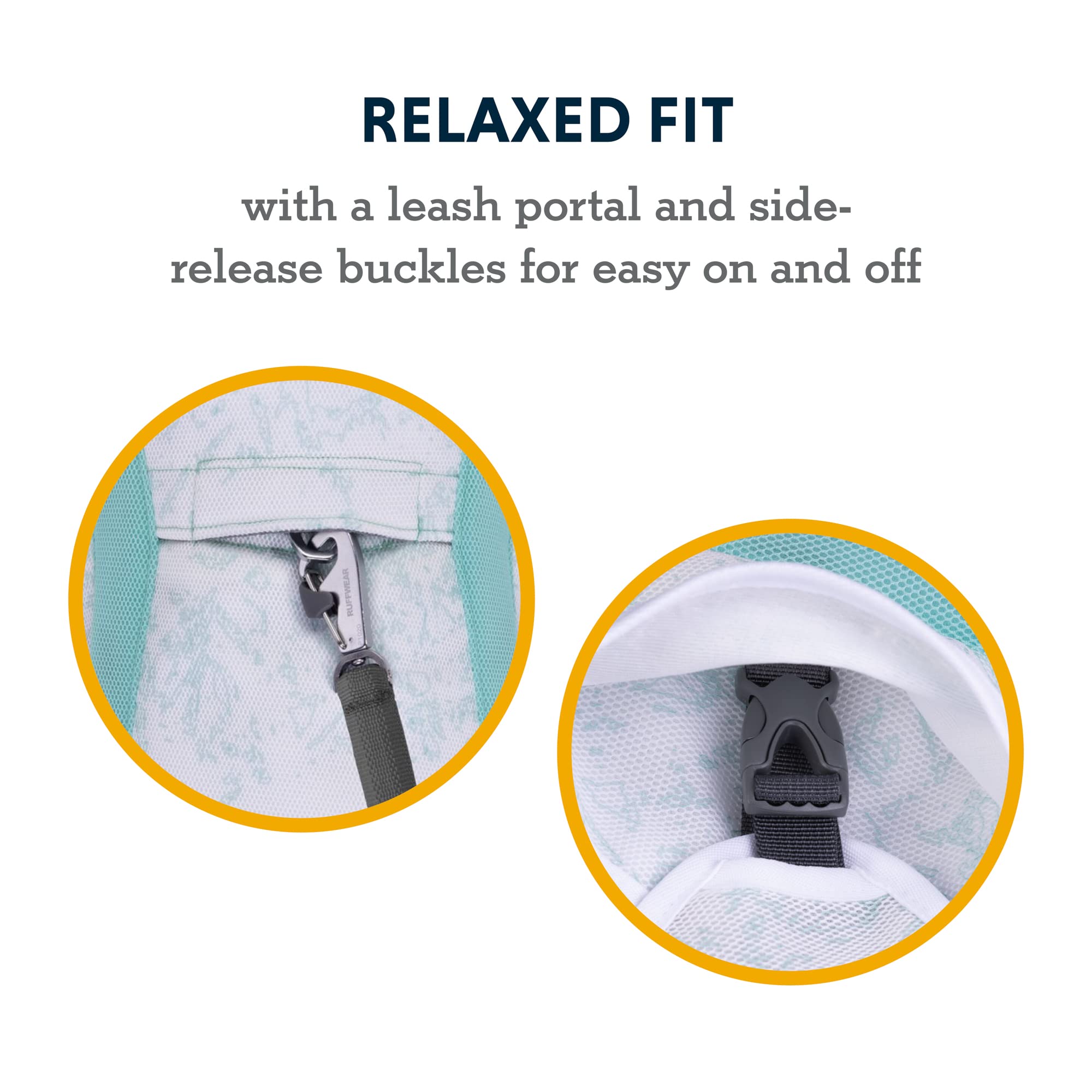 Ruffwear, Swamp Cooler Dog Vest, Evaporative Cooling For Hot Weather, Compatible With Most Harnesses, Sage Green, Large