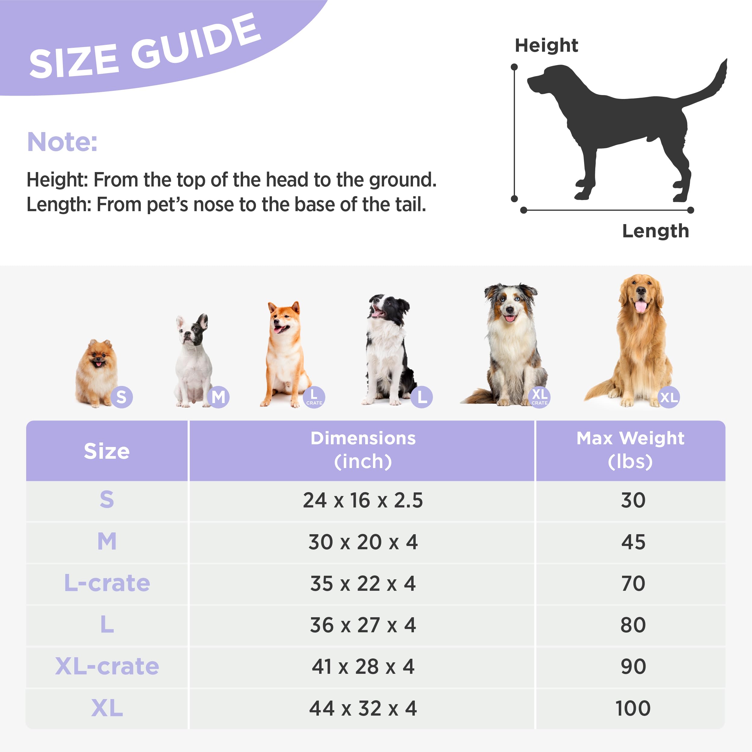 Lesure Large Dog Beds-Thick Shredded Chopped Foam Pet Bed Indoor With Removable Cover, Cute Modern Fuzzy Plush & Anti Slip Botto