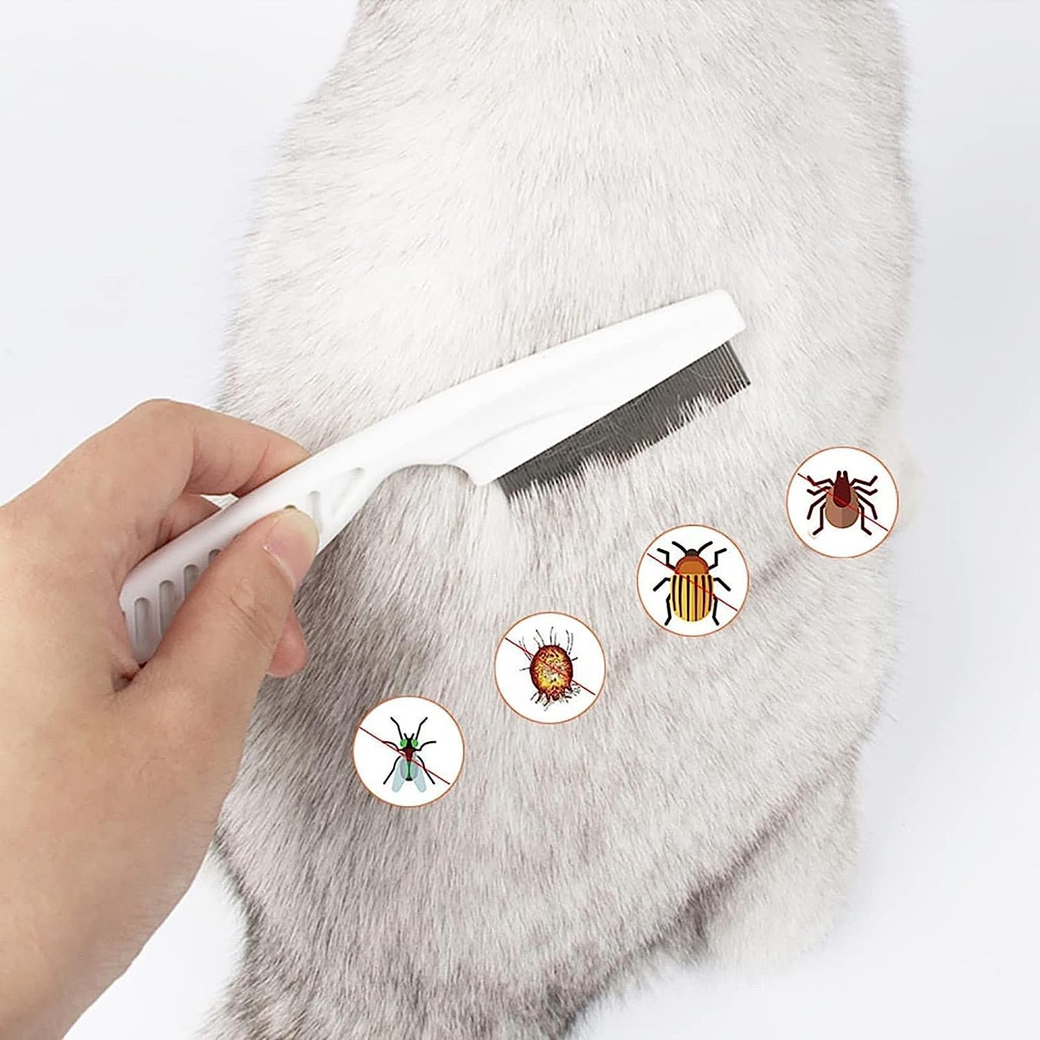 Magic Pet Comb Flea Comb For Dogs And Cats Multifunctional Pet Hair Comb Flea And Tear Stain Removal Magic Flea Brush And Tear S