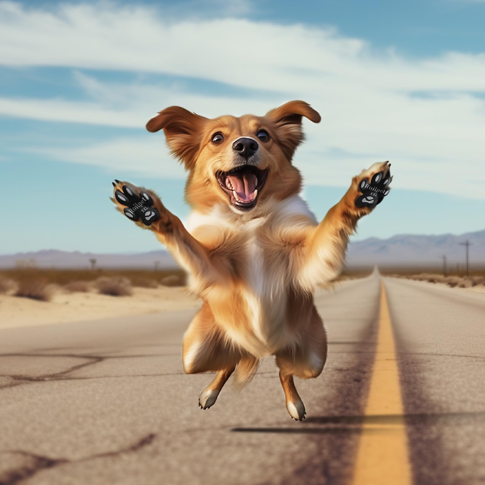 Dog Paw Protector Anti-Slip Pads, Toe Grips For Dogs From Slipping On Hardwood Floors, Stronger Self-Adhesive Paw Pad Provide Tr