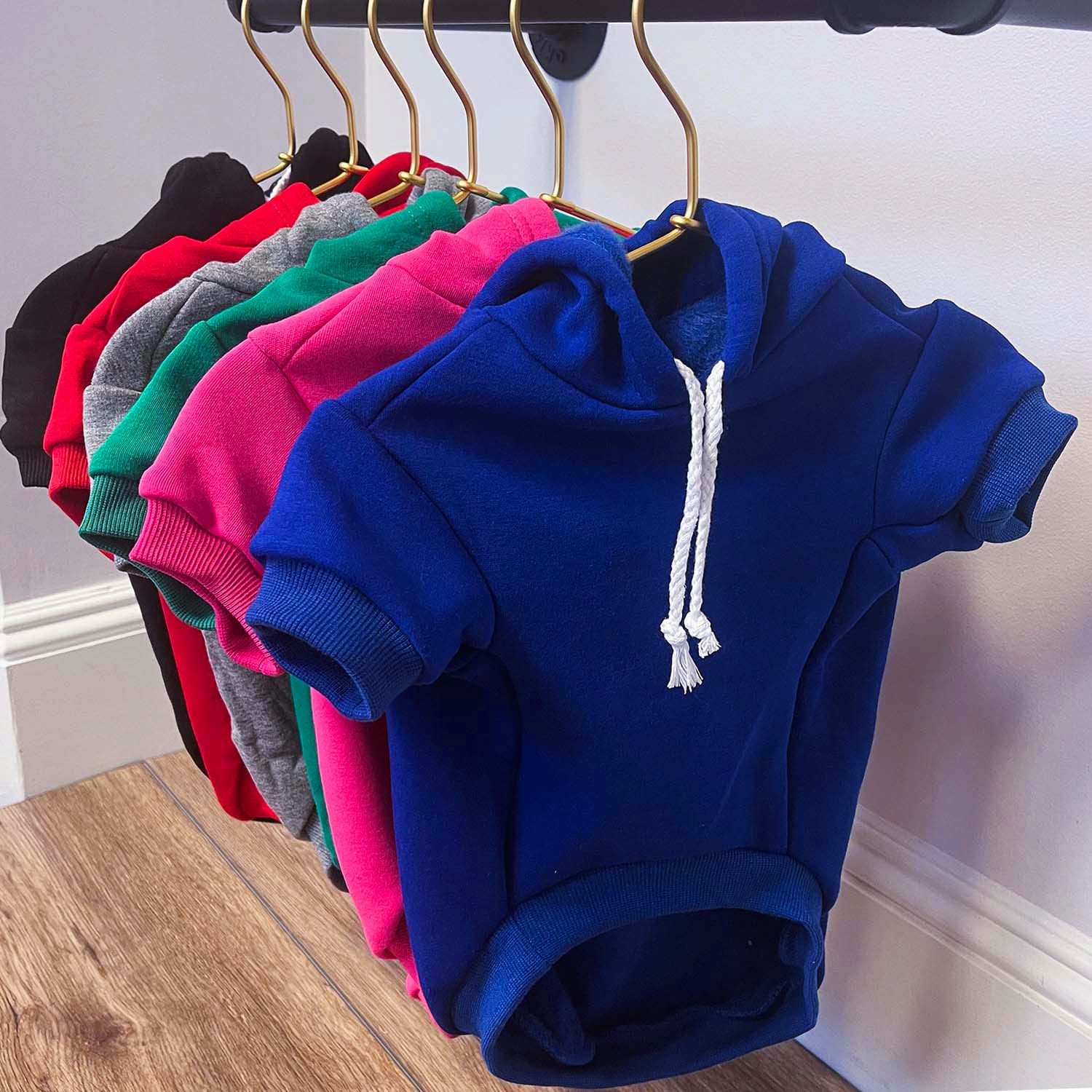 Big Sister Heart Paw Pullover Fleece Lined Dog Hoodie (Black Hooded Sweatshirt)