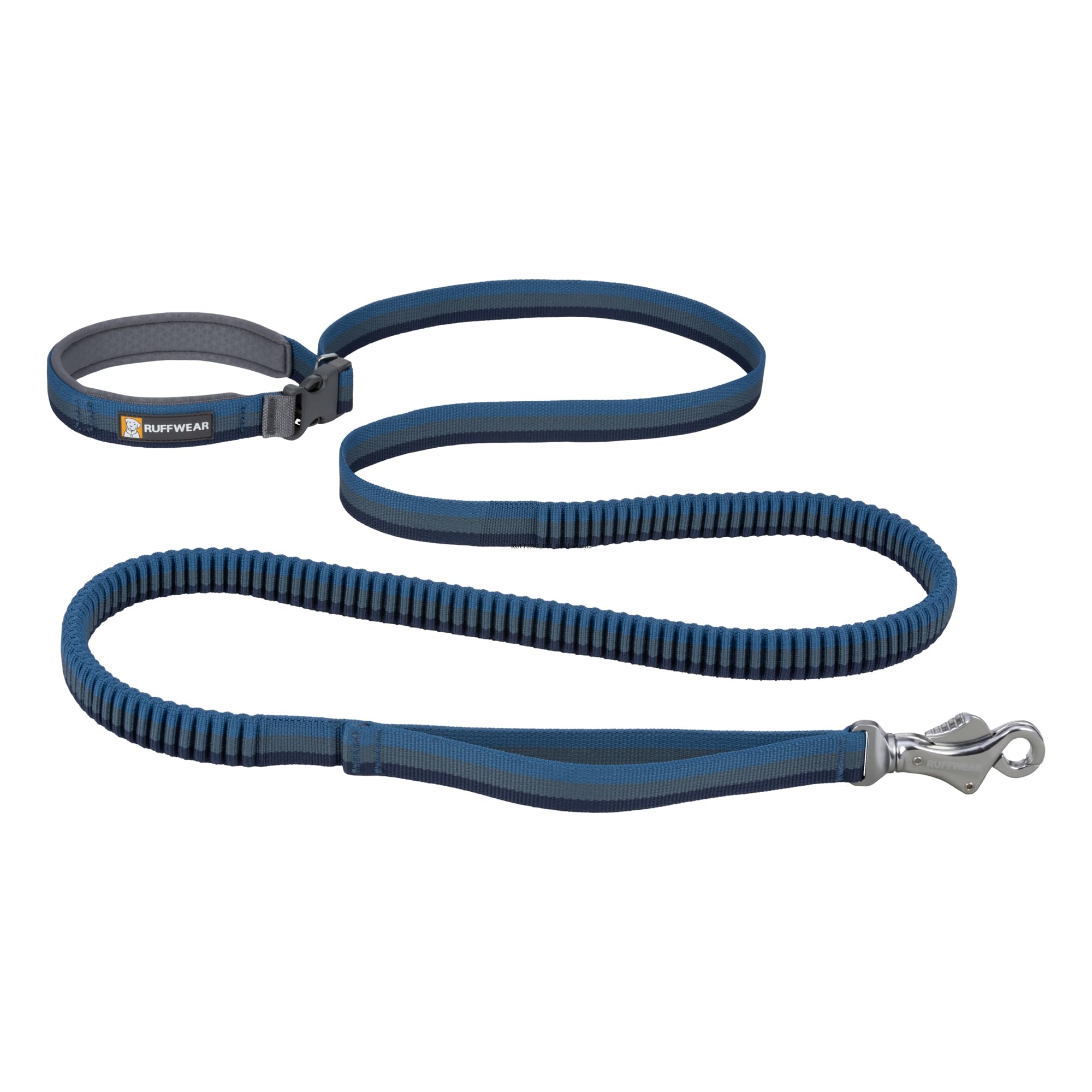 Ruffwear, Roamer Bungee Dog Leash For Running, Biking Or Hiking, Can Be Used Hand-Held Or Hands-Free, Orion Blue, 7.3'-11'