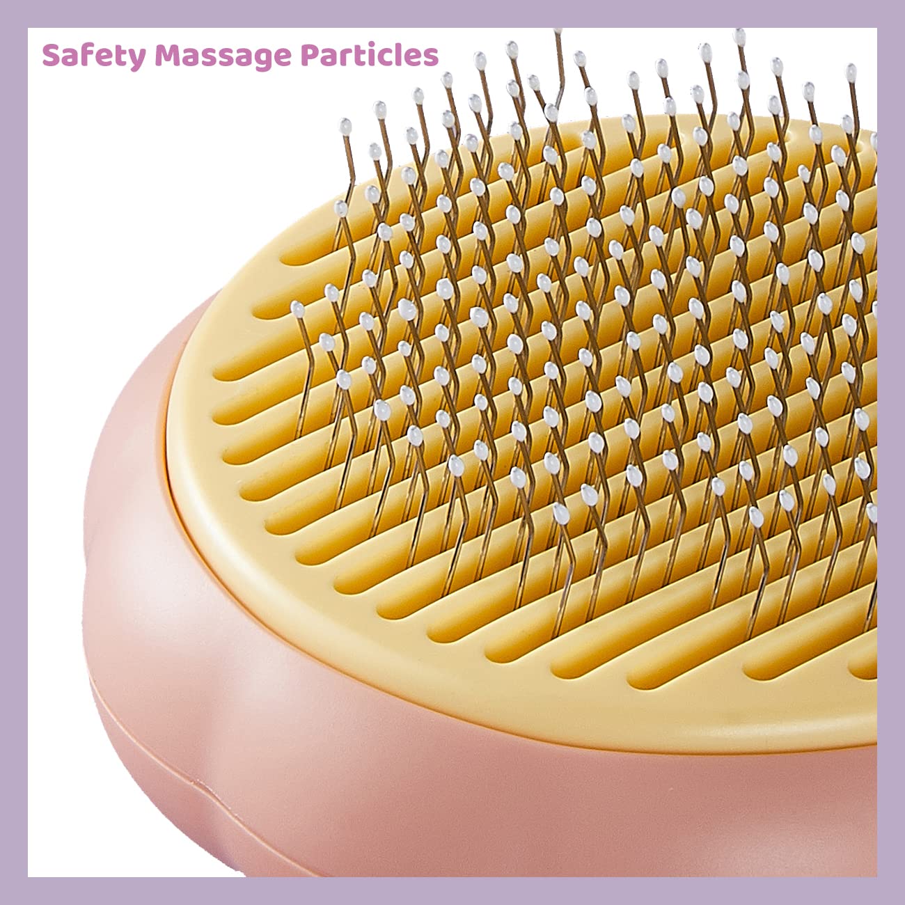 Aimondow Self-Cleaning Pet Brush Grooming Comb For Cats Dogs Hair Shedding Tools For Tangled Hair Removing Cleaning Massage