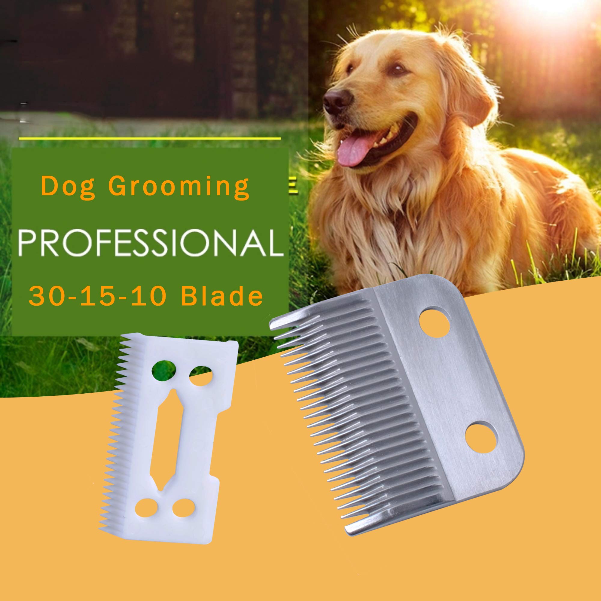 Replacement Clipper Blade Compatible With W-Ahl #30-15-10 Pro Ion, Iron Horse, Show Pro Plus, U-Clip, And Deluxe U-Clip,Professi
