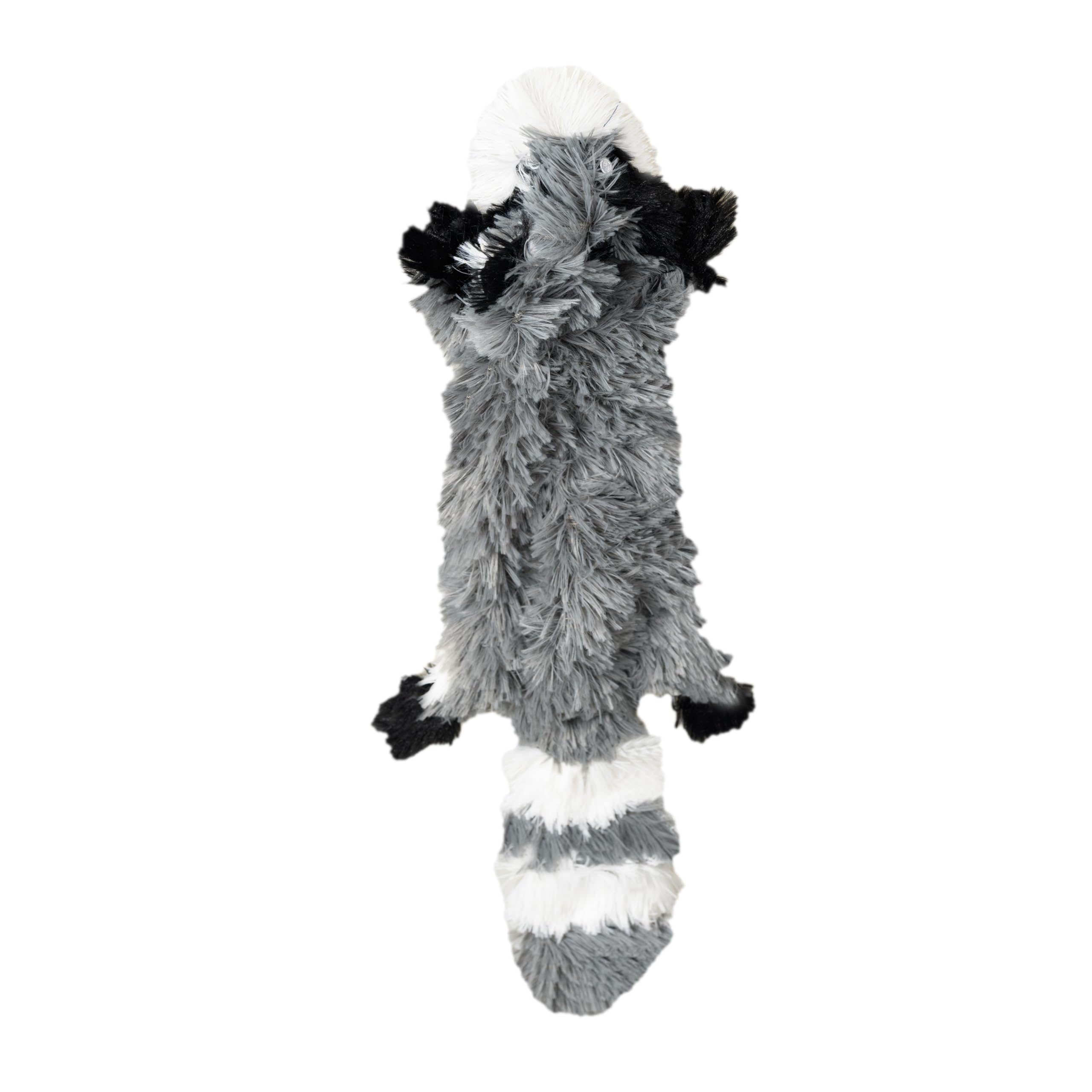 Fga Marketplace Racoon Flat No Stuffing No Squeak Plush Dog Toy, Funny Style Will Entertain Your Pet For Hours, Recommended For 