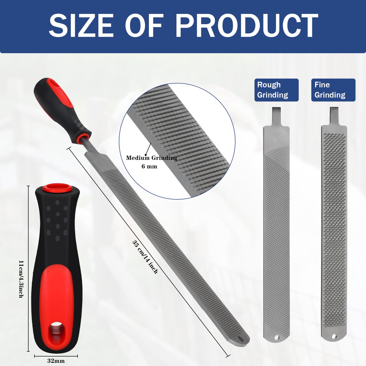 Gisafai 2 Pcs 18 Inch Rasps For Shoeing Horses With Handle Trimming File Carbon Steel Farrier Tools For Repair Horse Goat Hooves