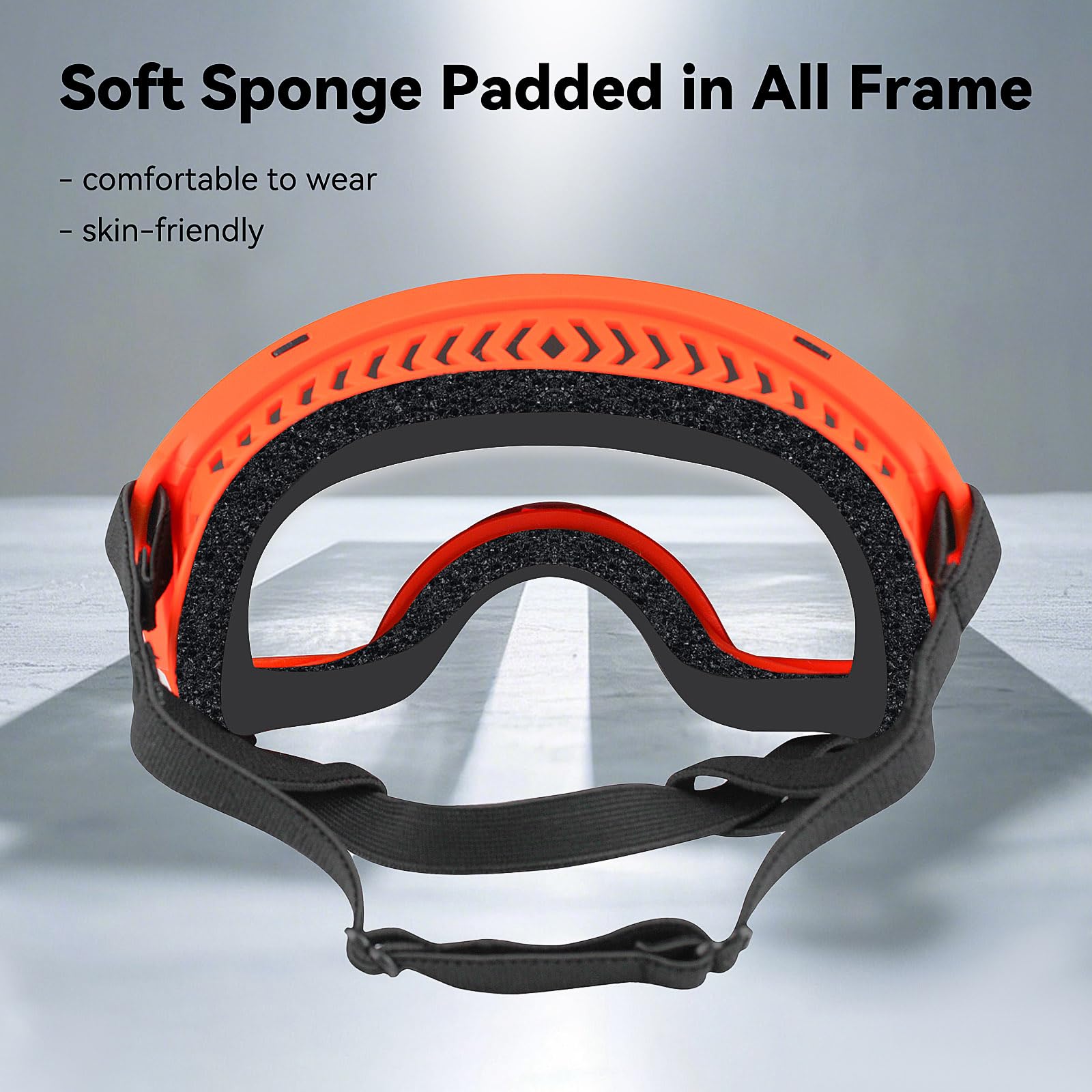 Billionchains Dog Sunglasses Uv Protection Clear Dog Goggles Windproof Glasses With Elastic Straps For Medium-Large Breed, Orang
