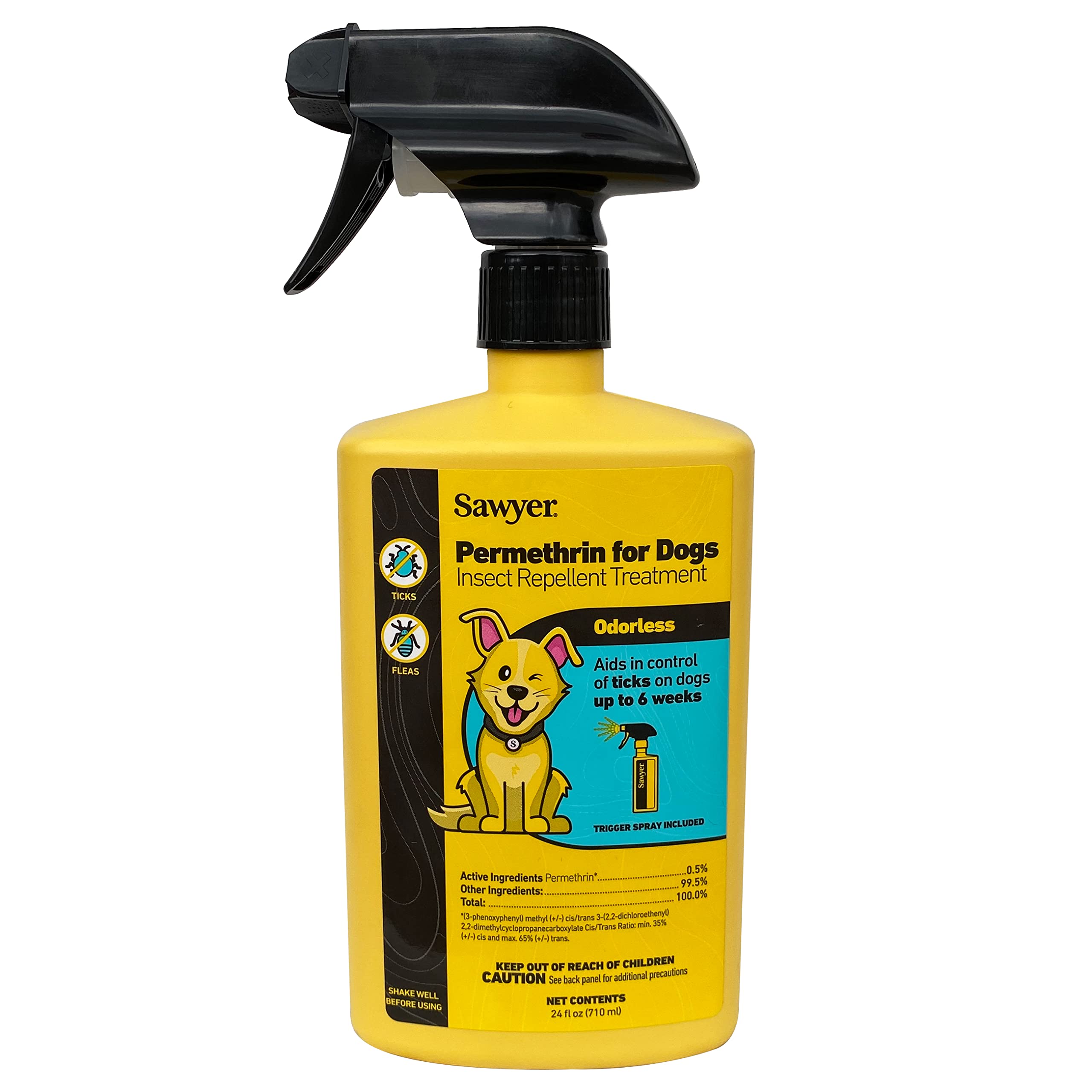 Sawyer Products SP624 Permethrin, Permethrin for Dogs Insect Repellent Treatment