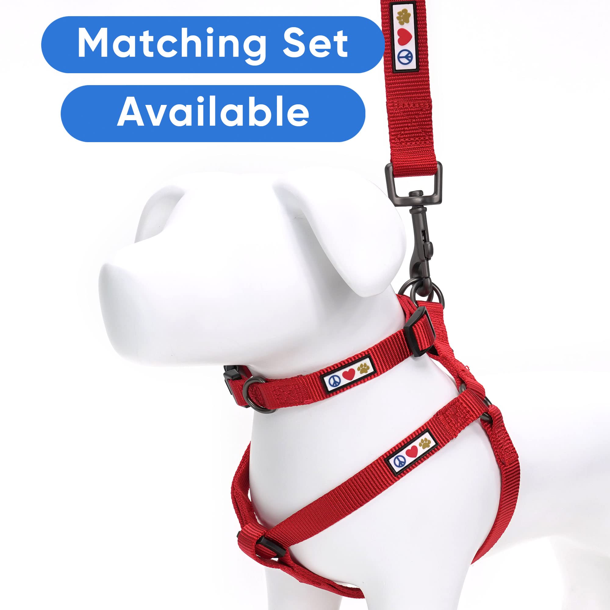 Pawtitas Dog Collar For Small Dogs Training Puppy Collar With Solid - S - Red