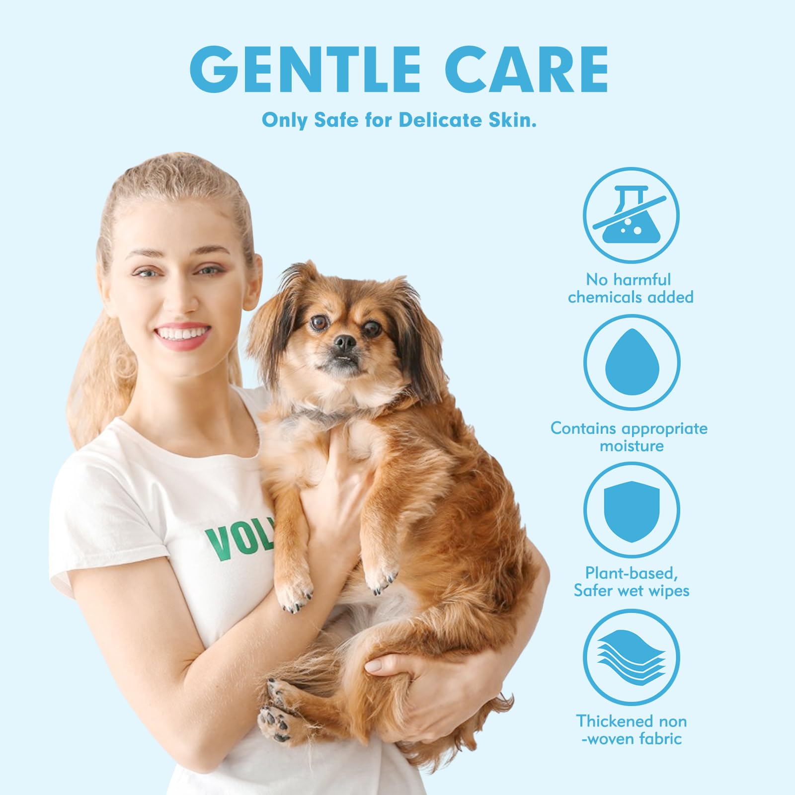 PICE PET 200 Cleaning & Deodorizing Guaranteed Dog Grooming Wipes - Hypoallergenic Pet Wipes for Allergies & Itching - Thick Pup