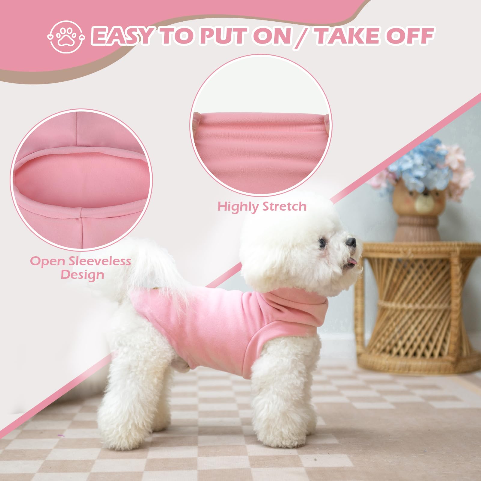 Expawlorer Soft Cat Sweater - Warm Clothes For Cats And Small Dogs, Fall And Winter Coat Pullover Design, Fleeced Sweatshirt, Pi