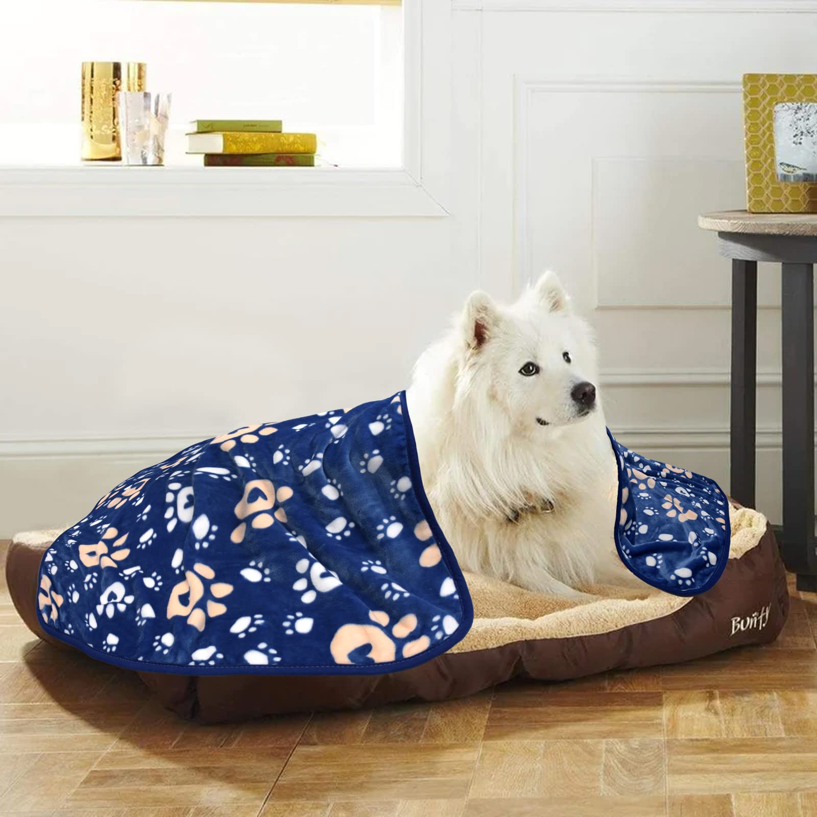 Ahoocustom Dog Blanket, Soft Fleece Dog Blankets For Large Dogs, Fluffy Flannel Pet Cat Puppy Blanket Mat Cover For Bed Couch, C