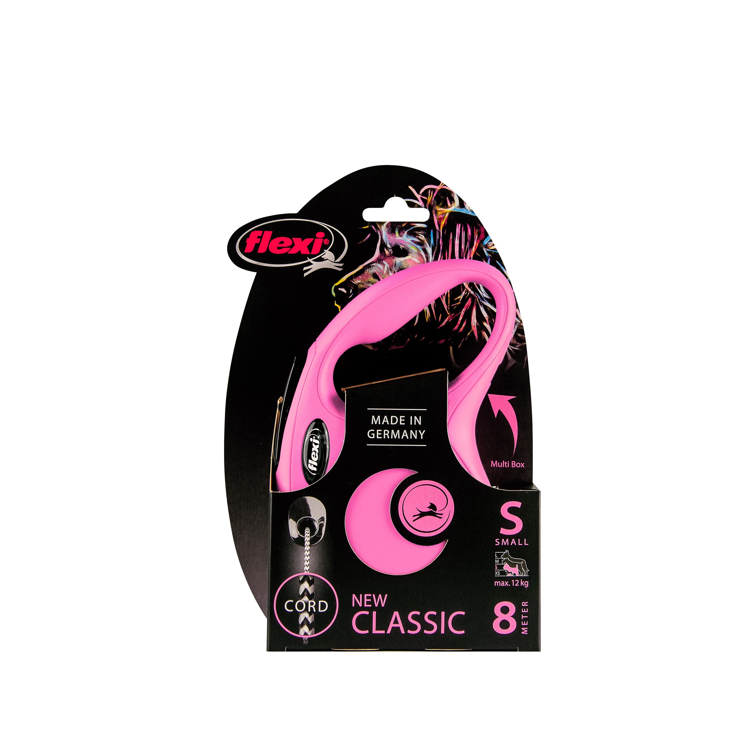 Flexi Roll-Leash New Classic S Rope 8 M Blue For Dogsup To Max. 12 Kg