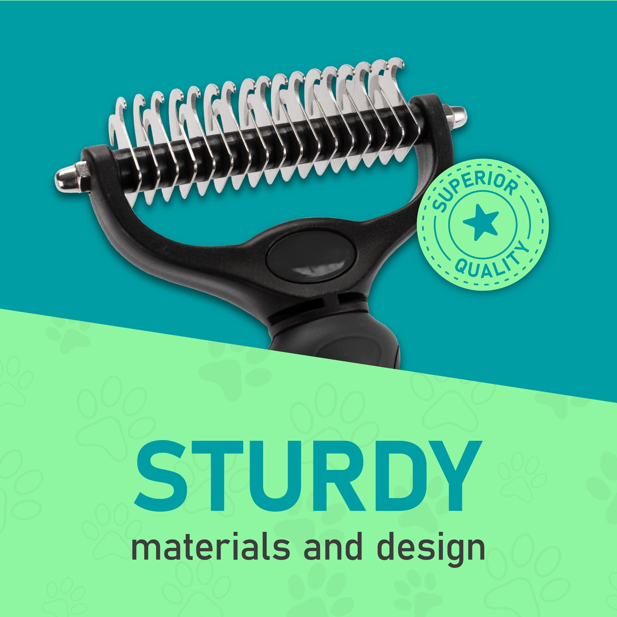 Maxpower Planet Pet Grooming Brush - Double Sided Shedding, Dematting Undercoat Rake For Dogs, Cats - Extra Wide Dog Grooming Brush, Dog Brush For Shedding, Cat Brush, Reduce Shedding By 95%, Black