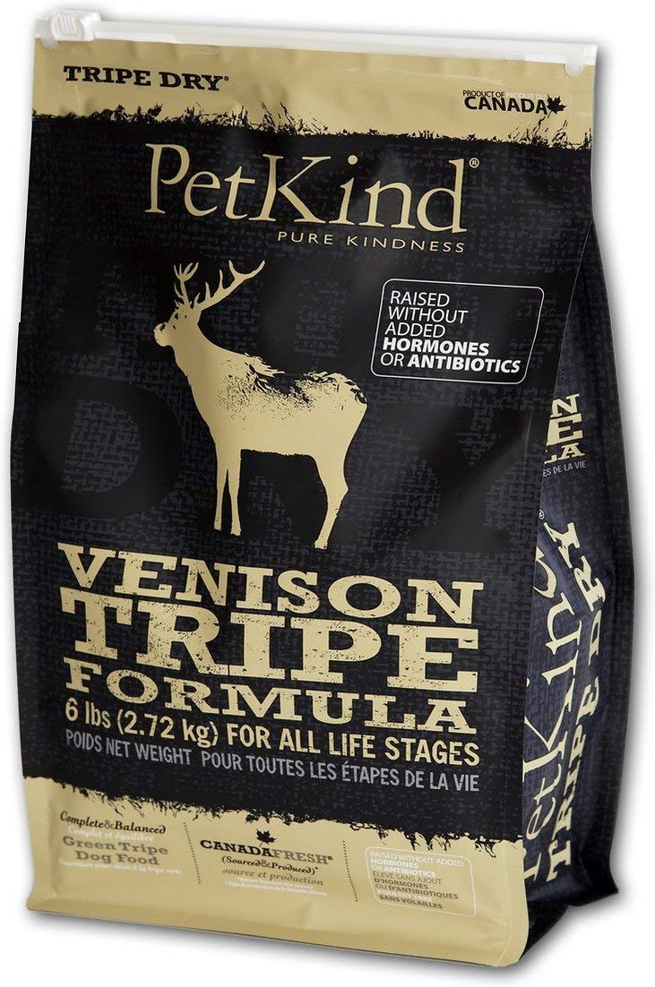 PetKind Tripe Dry Venison Tripe Formula Grain-Free Dry Dog Food 6 Pounds