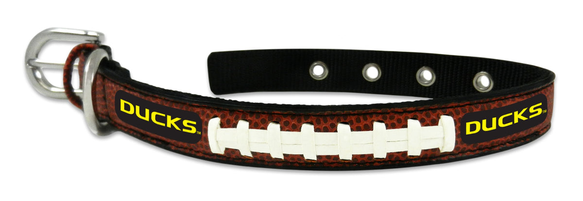 NCAA Oregon Ducks Classic Leather Football Collar, Small