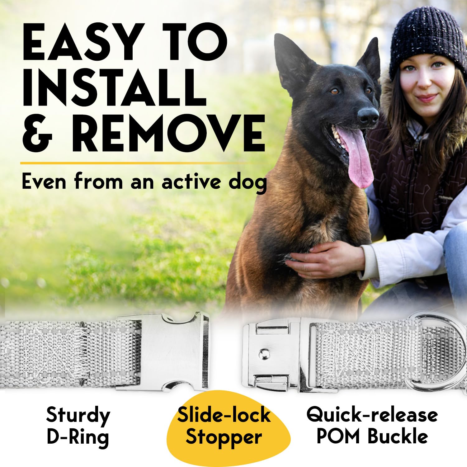 Petjett Prong Collar For Dogs - No Pull Choke Collar, Pinch Collar, Dog Training Collar & Dog Walking Tool For Small, Medium, Or