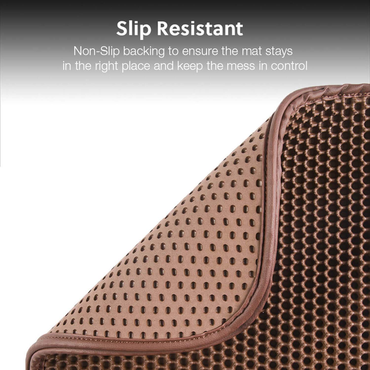 WePet Cat Litter Mat, Kitty Litter Trapping Mat, Honeycomb Double Layer Mats, No Phthalate, Urine Waterproof, Easy Clean, Scatte