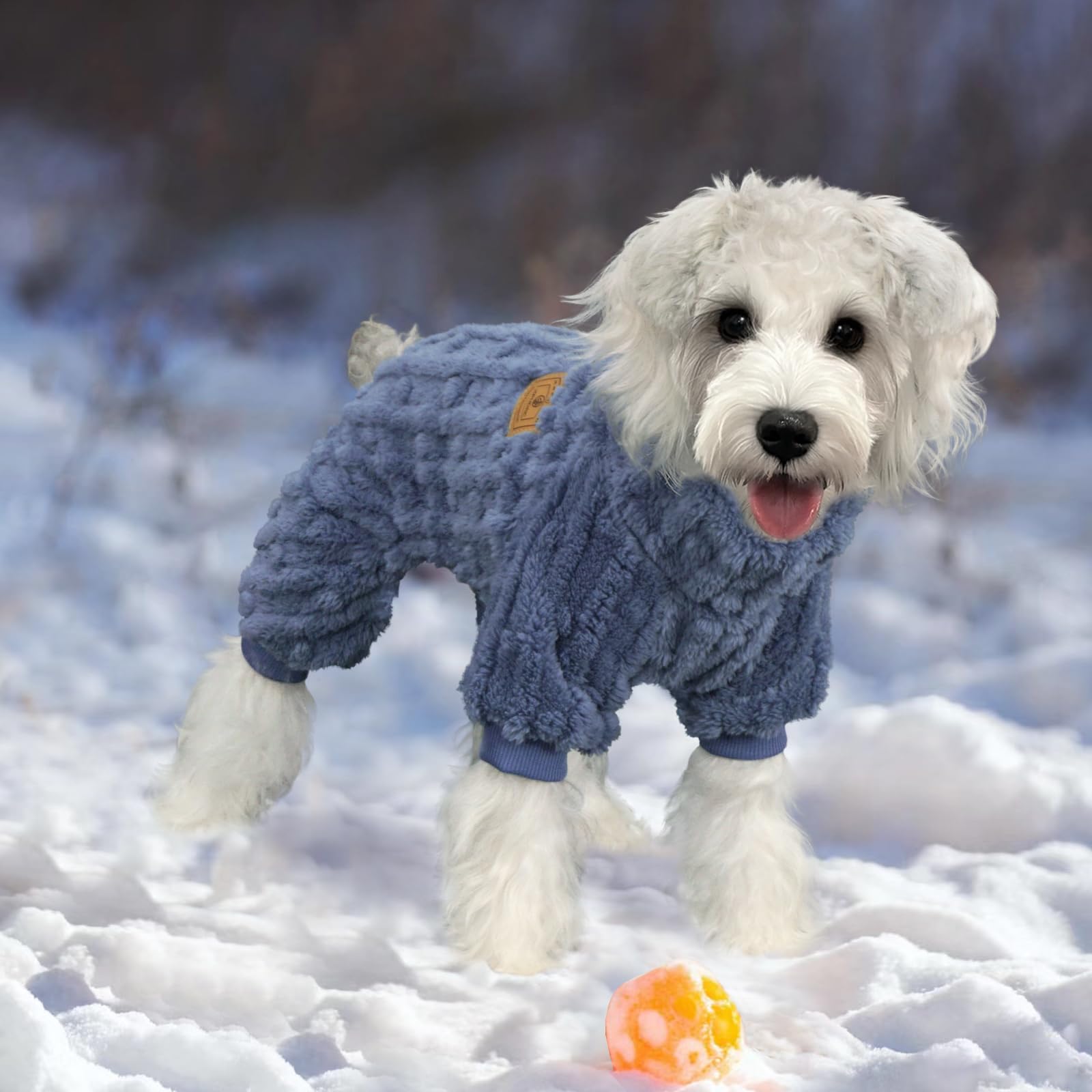 Xpudac Dog Sweater, Dog Winter Clothes For Small Medium Dogs Girl Boy Ultra Soft And Warm Fleece Pet Pajamas For Winter Christma