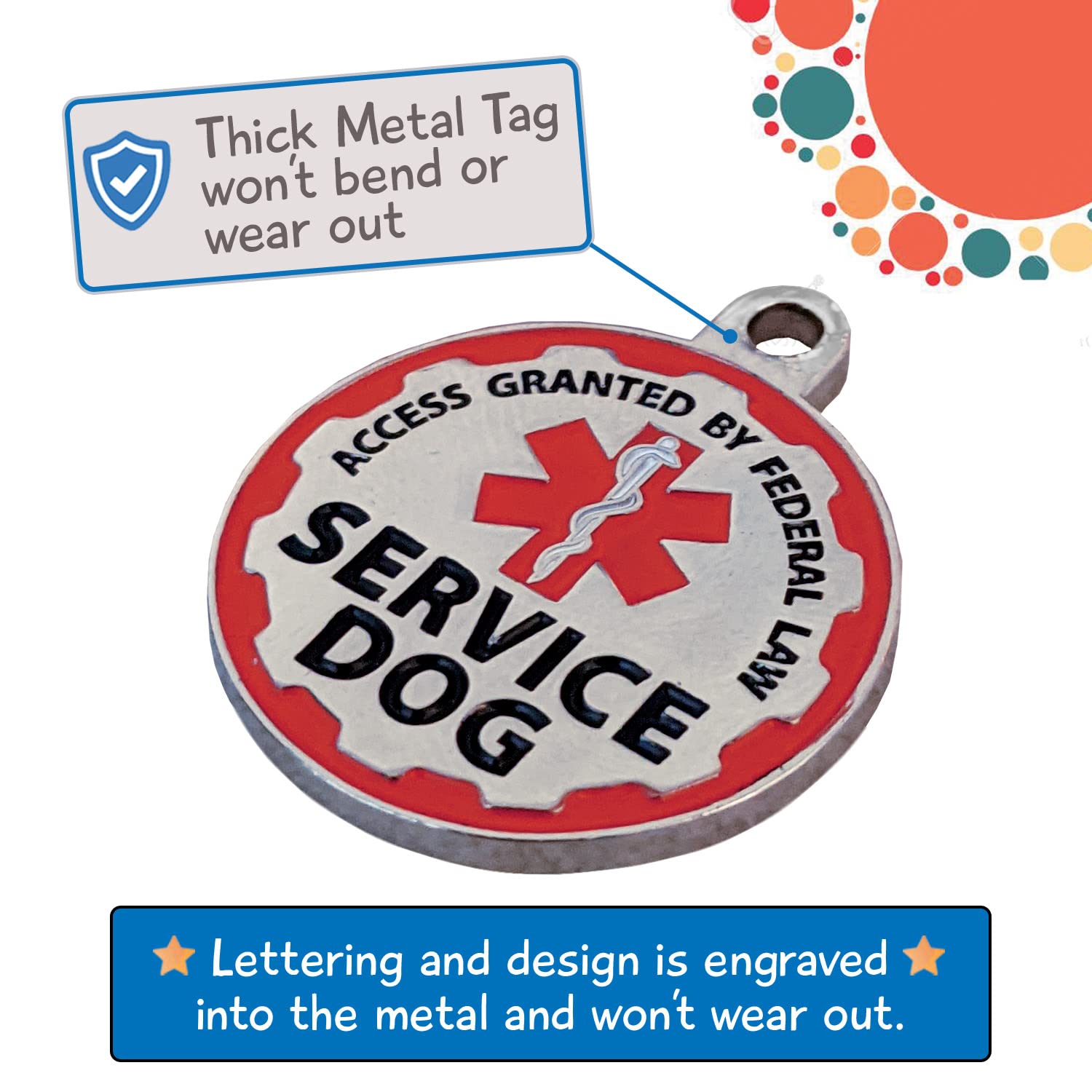 Service Dog Vest, Id Tag And Ada Info Cards - Harness In X Small To Xx Large, Durable Metal Tag, 2-Sided Service Animal Cards. Esa Accessory Set