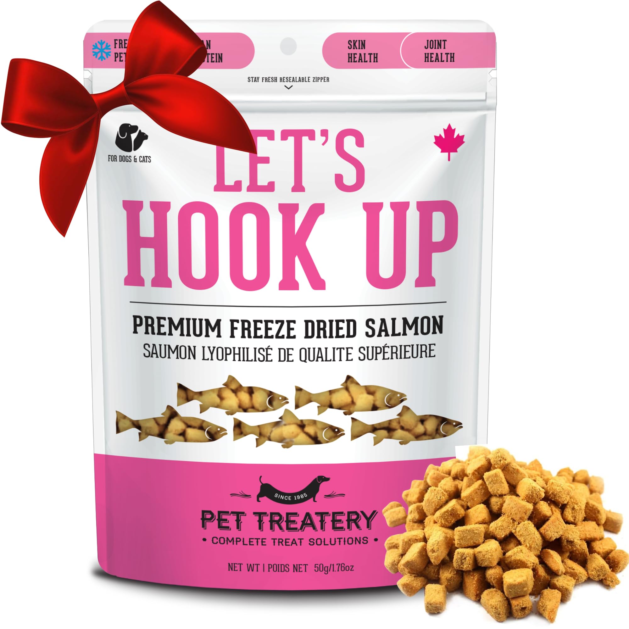 The Granville Island Pet Treatery Freeze Dried Salmon Treats for Dogs & Cats (1.76 oz, Pack of 1) - Single Ingredient Dog Treats