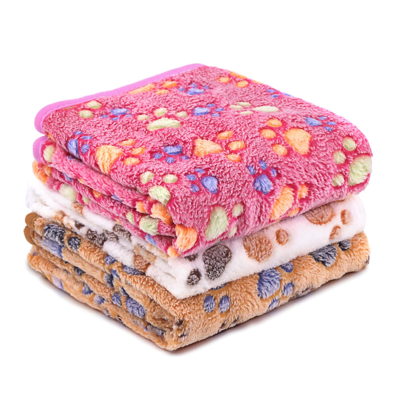 YedsIntu 3 Pcs Washable Guinea Pig Blankets Absorbent Small Animal Fleece Bedding Cage Liners Reusable Pet Pee Pad Sleep Mat Pad