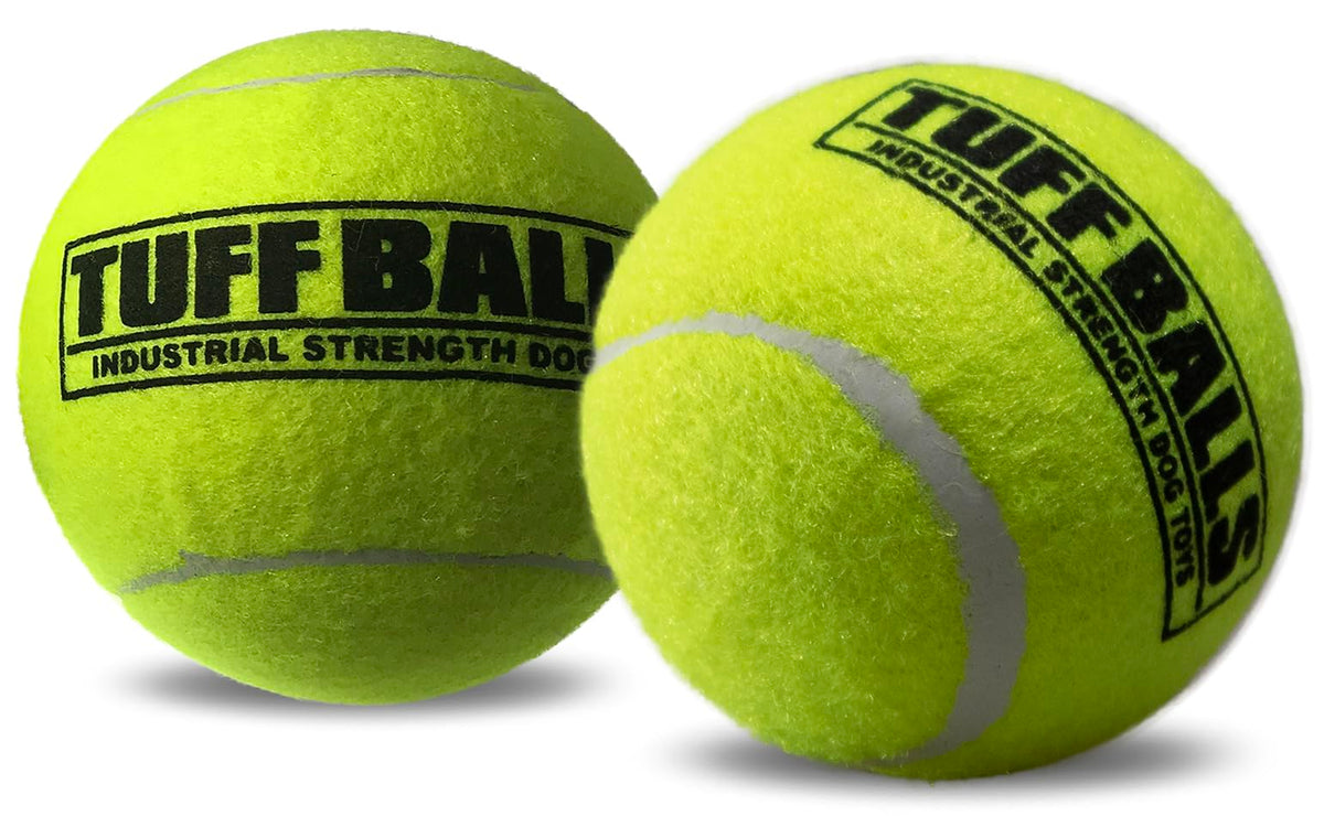 Petsport Yellow Tennis Ball Dog Toys | 2 Pack Mini (1.5'') Pet Safe Durable Felt & Rubber Tuff Balls For Small And Toy Breeds | 