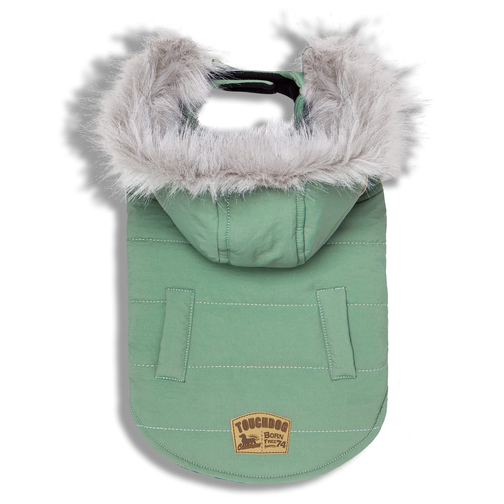 Touchdog Eskimoswag Duckdown Parka Dog Coat, Xlarge, Mint Green