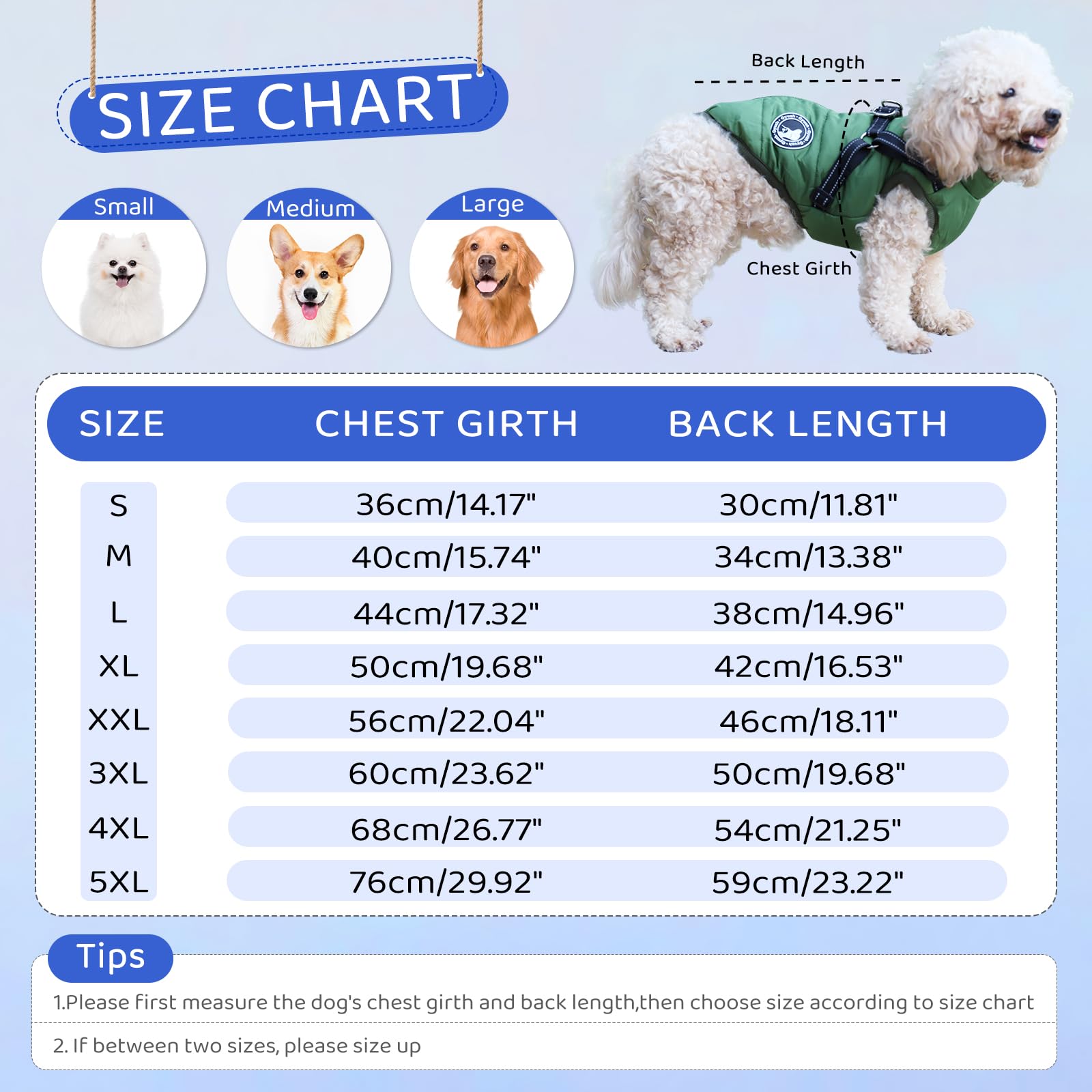 Gyuzh Dog Coat With Harness Winter Dog Coat Fleece Dog Jacket Waterproof Dog Coat Zipper Dog Jacket Puppy Coat Small Dog Clothes Dog Coat With Reflective Harness For Smal Medium Large Dogs