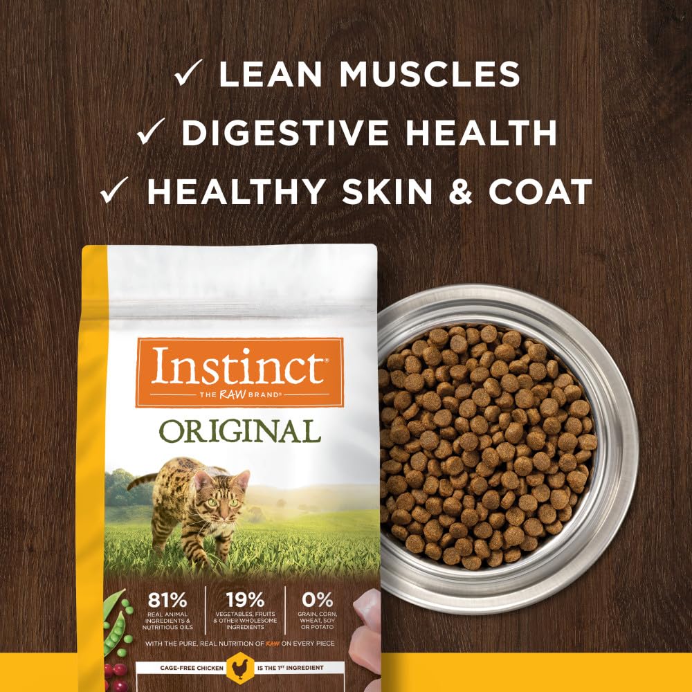 Instinct Original Grain Free Recipe with Real Chicken Natural Dry Cat Food, 5 lb. Bag