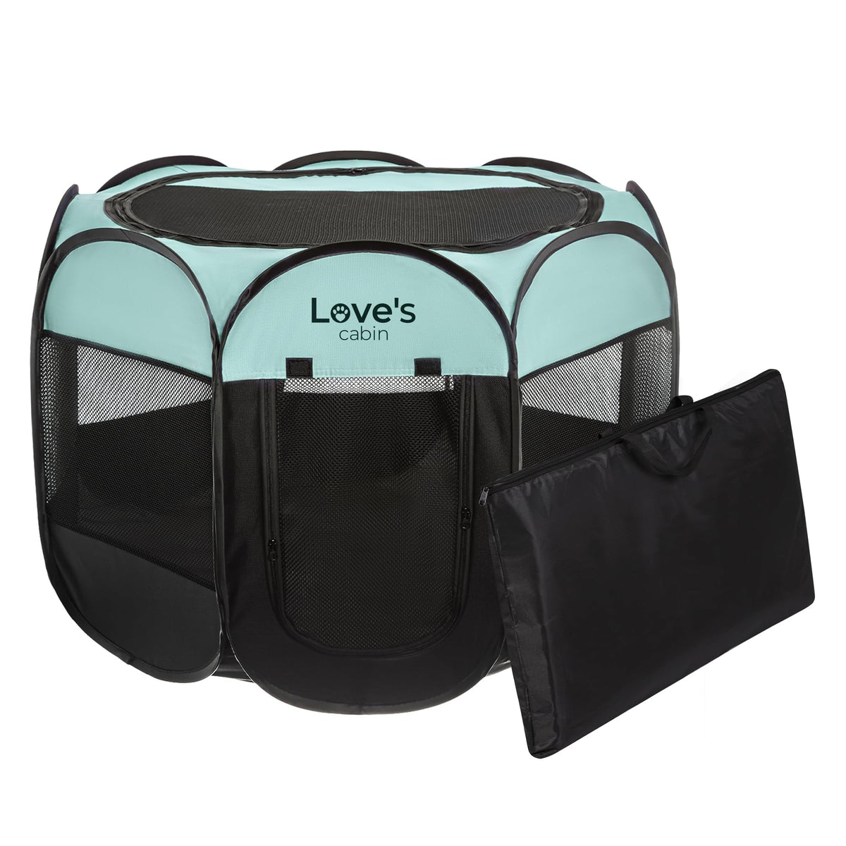 Love'S Cabin Pet Puppy Dog Playpen, Medium Dog Tent Crates Cage Indoor/Outdoor, Portable Playpen For Dog And Cat, Foldable Pop U