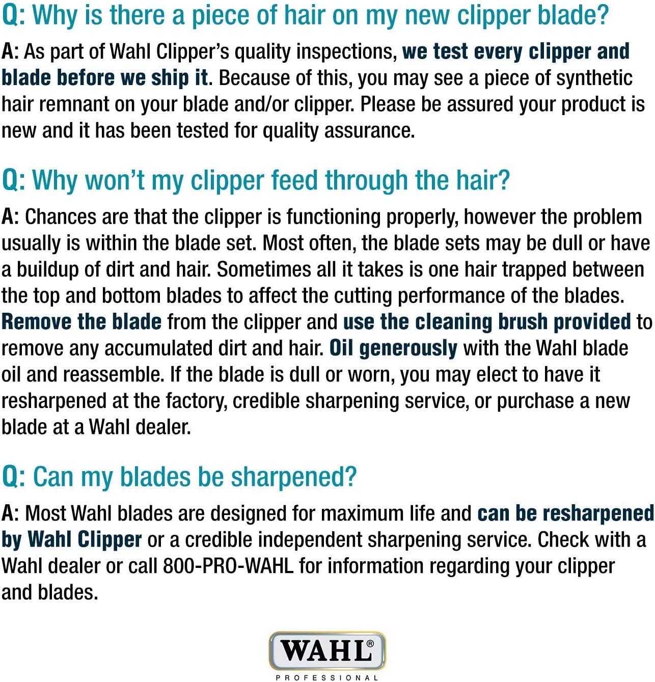 Wahl Professional Animal 10 Medium Ultimate Competition Series Detachable Blade With 1/16-Inch Cut Length (2358-500)