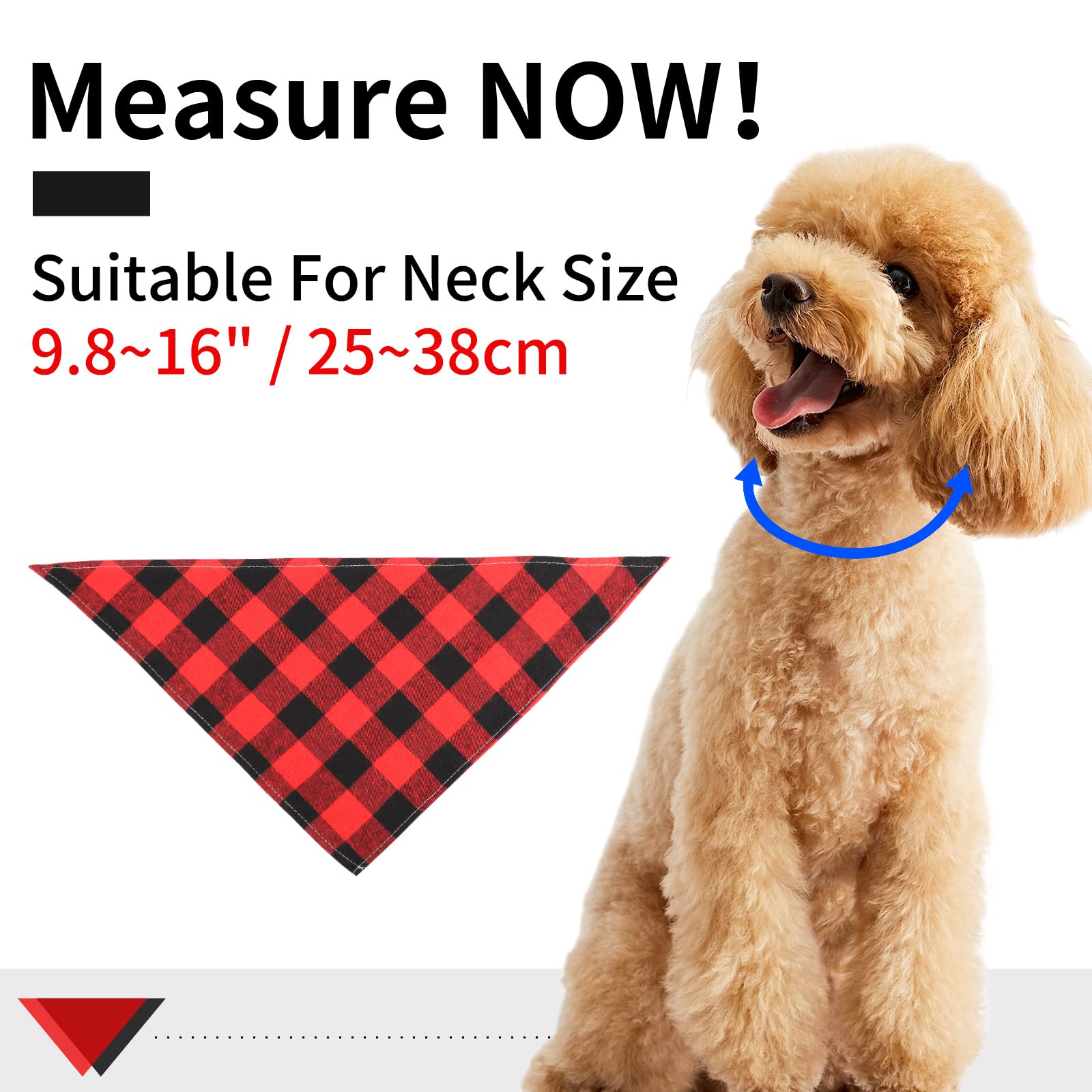 Segarty Fall Dog Bandanas, 10 Pack 22.8'X15.7' Plaid Bibs Pet Triangle Scarf Accessories Bulk For Small Medium Cats Dogs Large Puppy Dogs, Washable Adjustable Boy Pets Birthday Kerchief