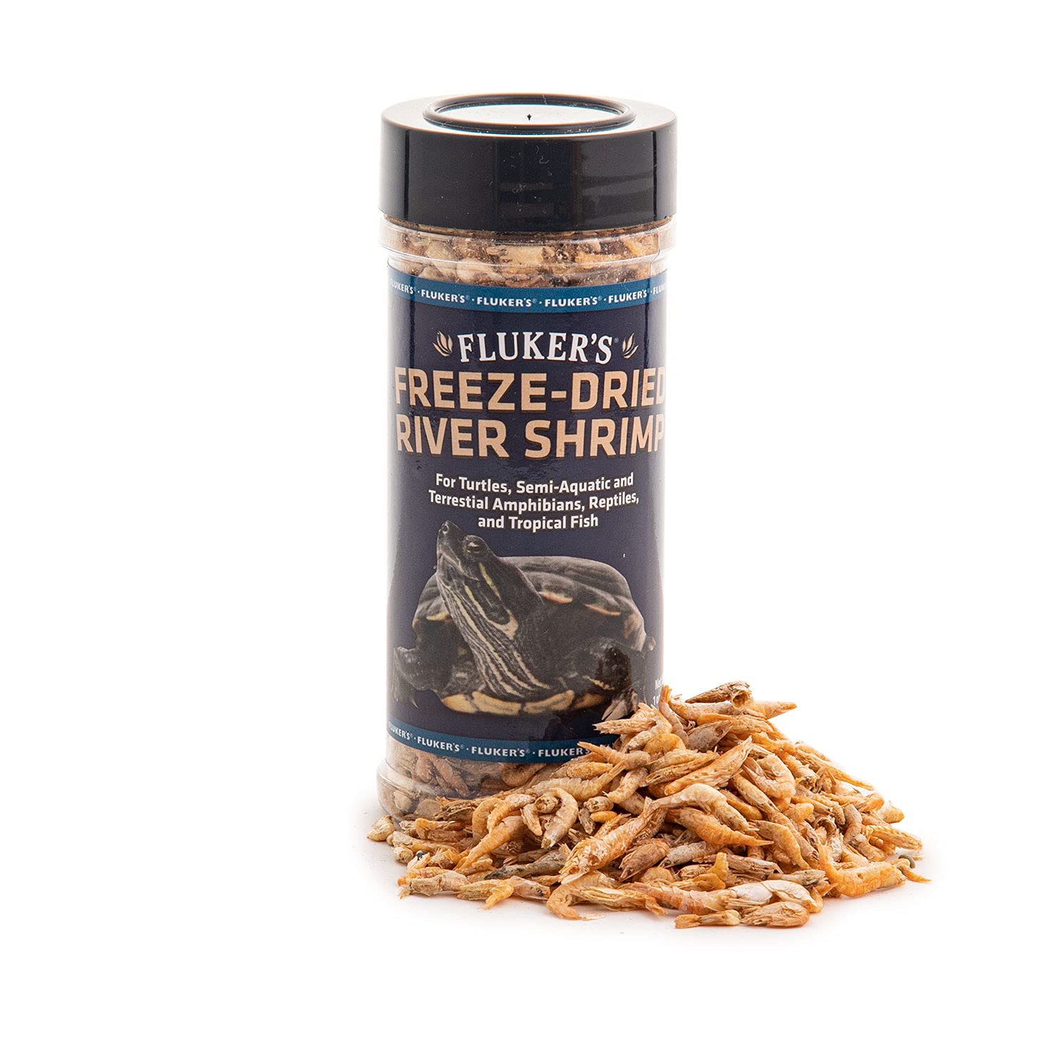 Flukers Freeze Dried Insects - 1oz - River Shrimp, Turtle Shrimp, Shrimp Turtle Food, Nutrient-Rich Shrimp for Turtles, Suitabl