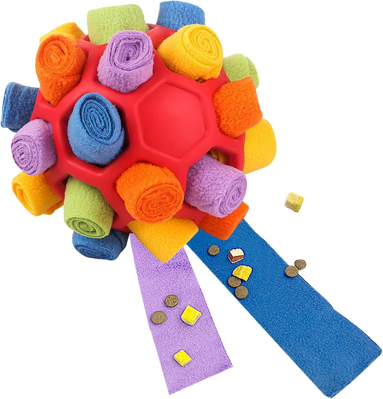 Dog Snuffle Ball Interactive Puzzle Toy, Training & Stress Relief, Slow Feeder, Unbreakable, Suitable for Small, Medium, and Lar