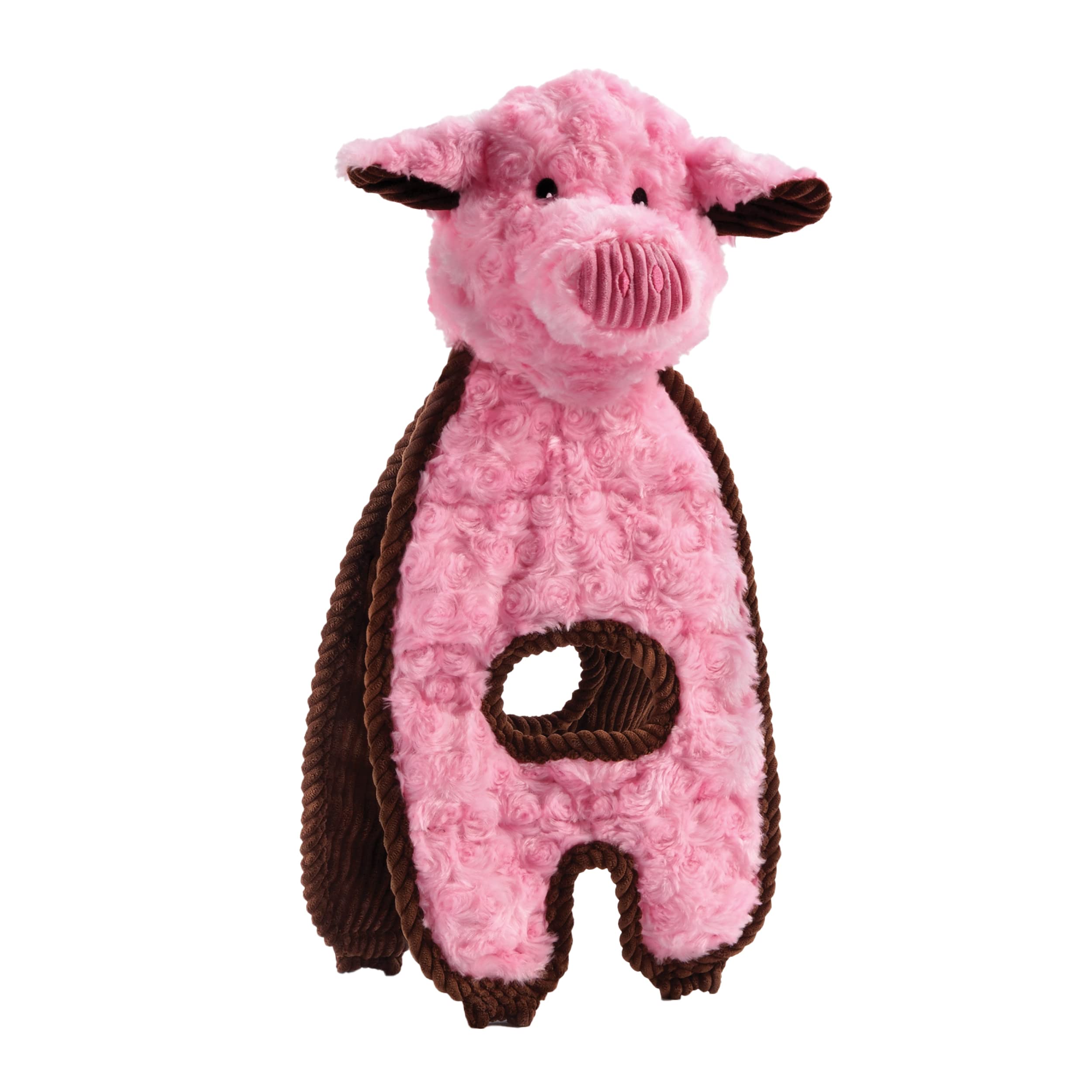 Outward Hound By Charming Pet Cuddle Tugs Pig Plush Interactive Dog Tug Toy