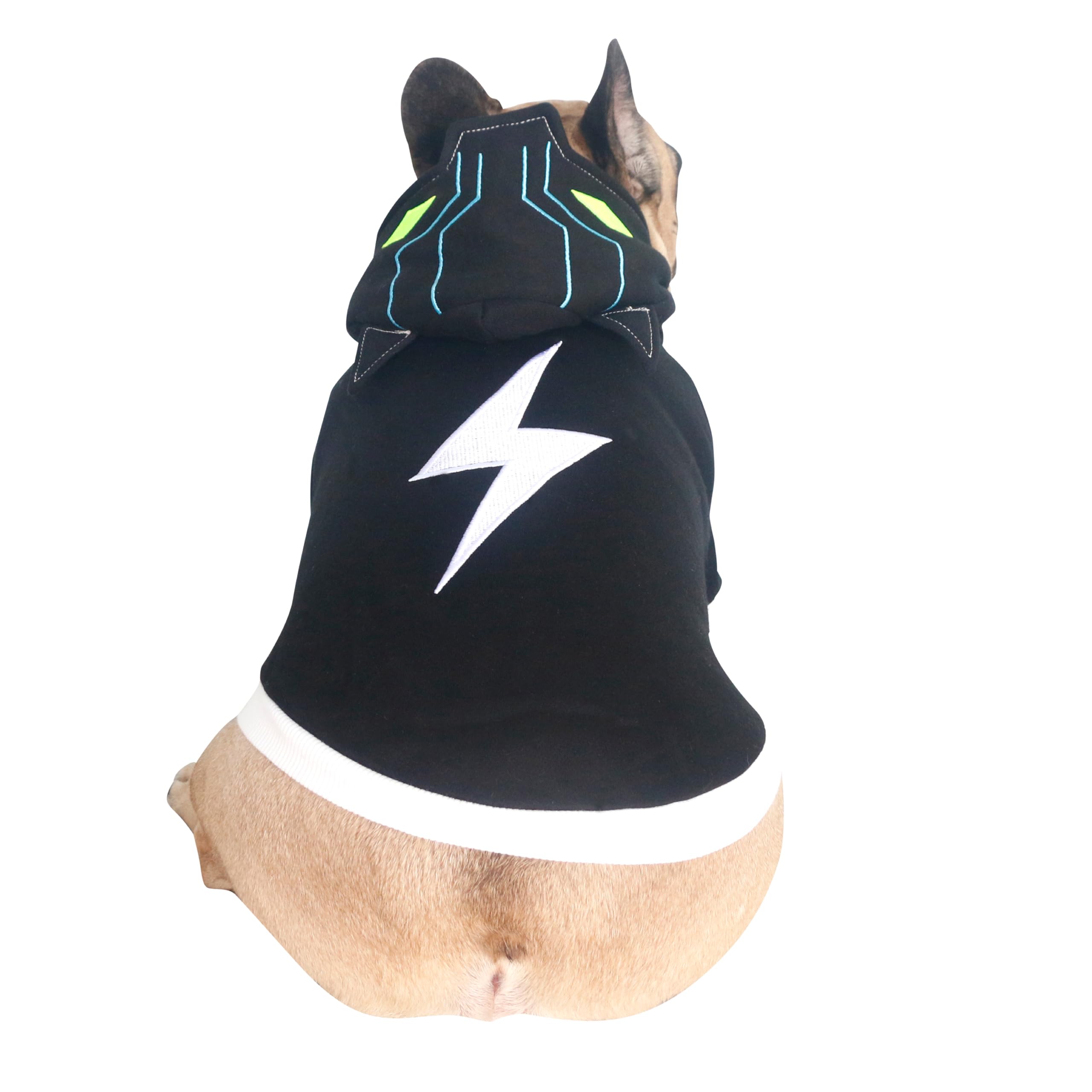 Ichoue Black Panther Costumes Hoodies For French Bulldogs, Pugs, English Bulldogs, Keep Your Dogs Warm And Stylish. Add Fun To Y