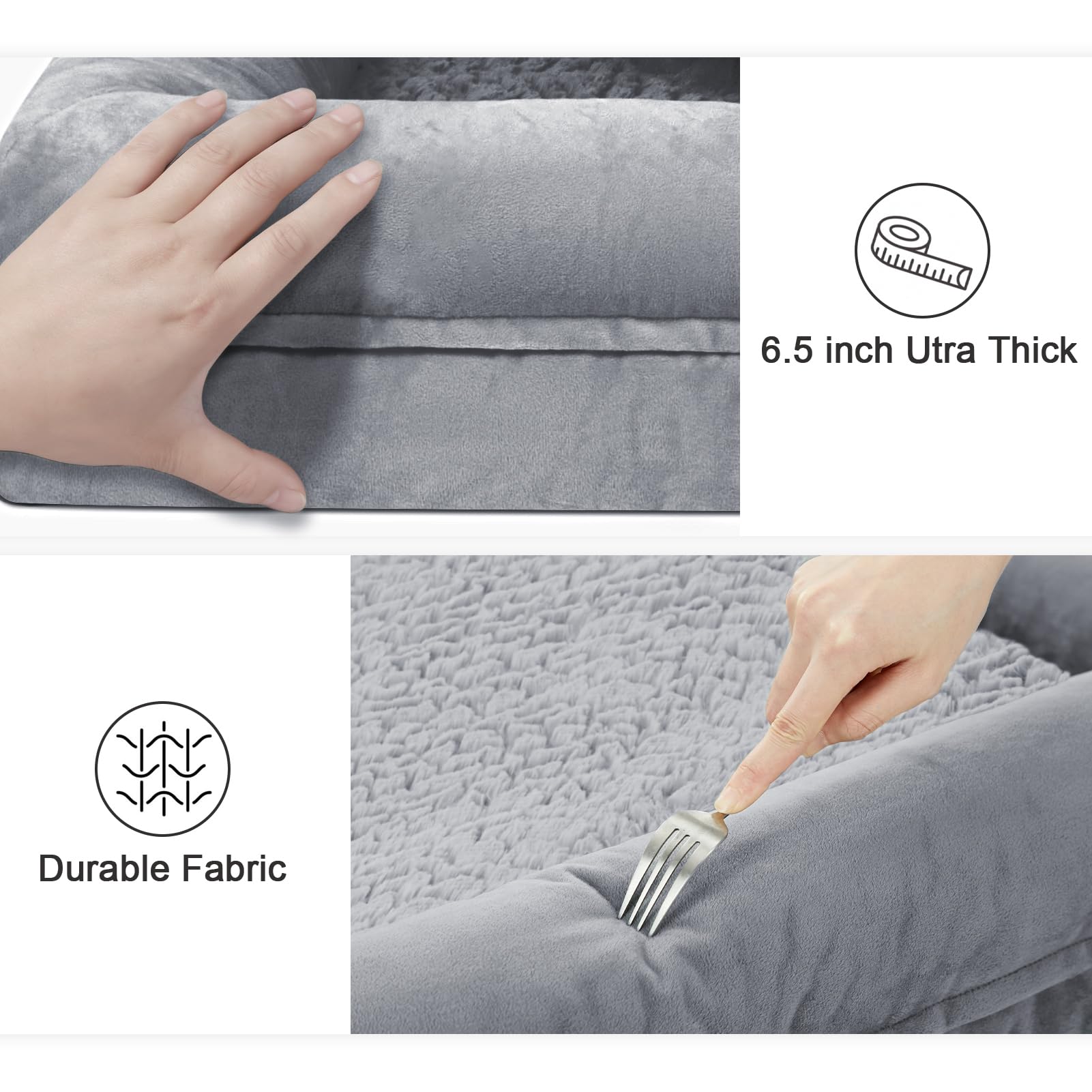 Yiruka Xl Dog Bed, Orthopedic Dog Bed With Egg Crate Foam, Washable Dog Bed With Removable Cover, Extra Large Dog Bed Up To 90Lbs