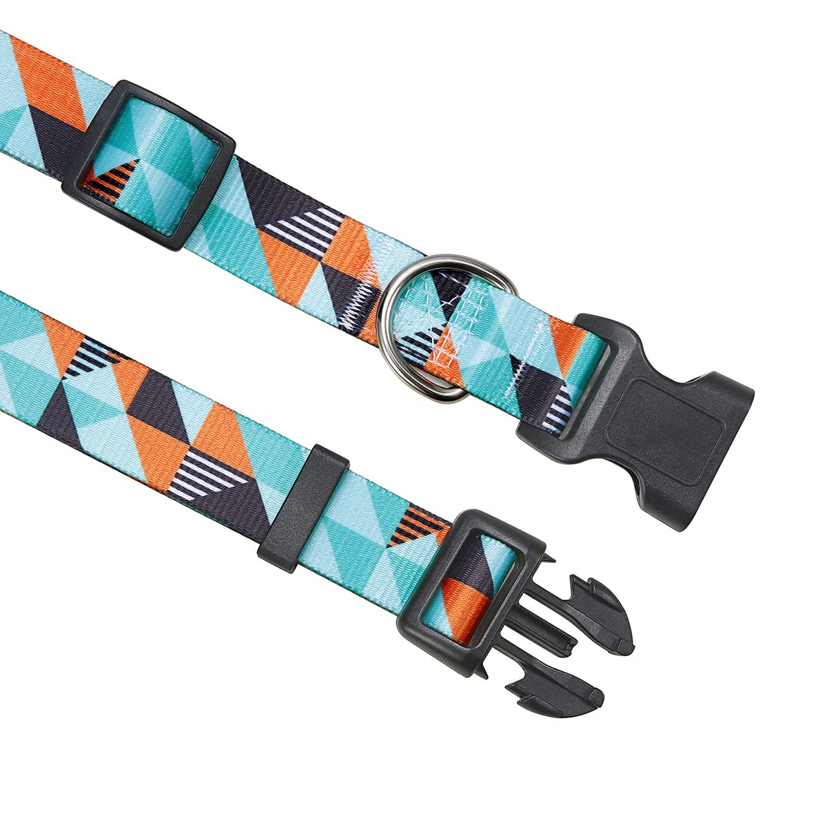 Mihqy Dog Collar With Bohemia Floral Tribal Geometric Patterns - Soft Ethnic Style Collar Adjustable For Small Medium Large Dogs (Geometry,Xs)