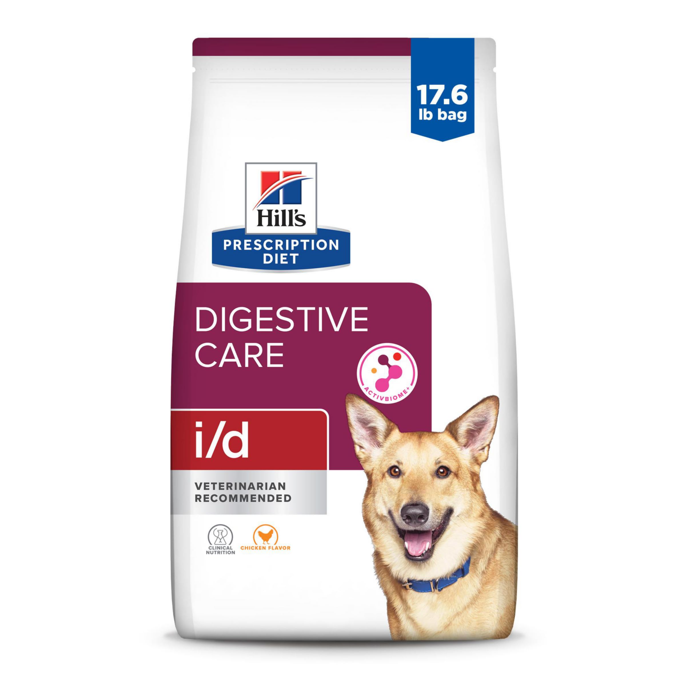 Hills Prescription Diet i/d Digestive Care Chicken Flavor Dry Dog Food, Veterinary Diet, 17.6 lb. Bag