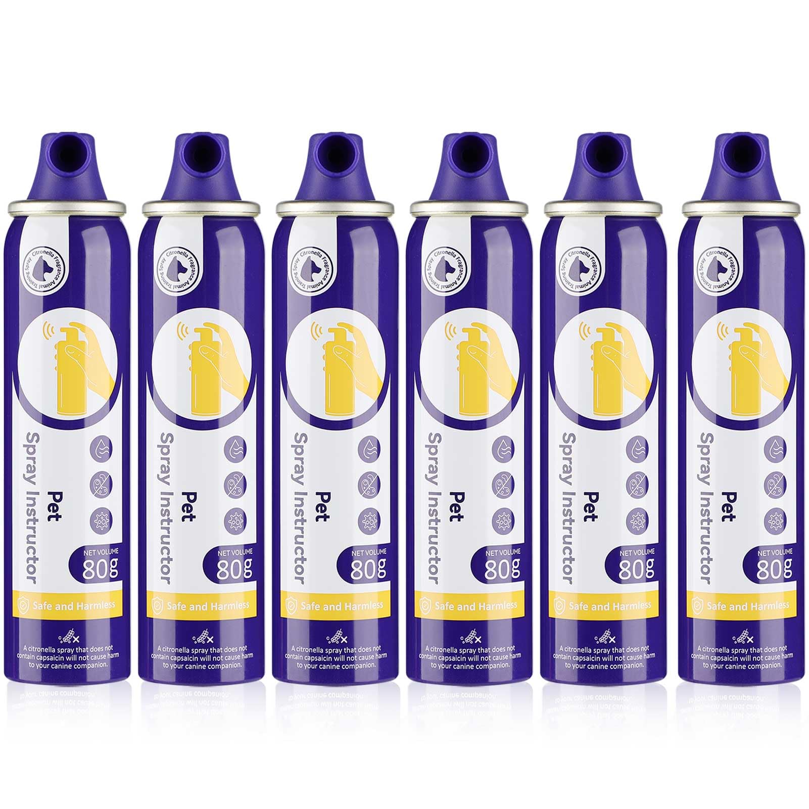 Kdszjdv Corrector Spray Dog Trainer 6 Pack 80Ml Dog Corrector Spray To Dogs From Stopping Unwanted Behaviors Pet Trainer Spray, 