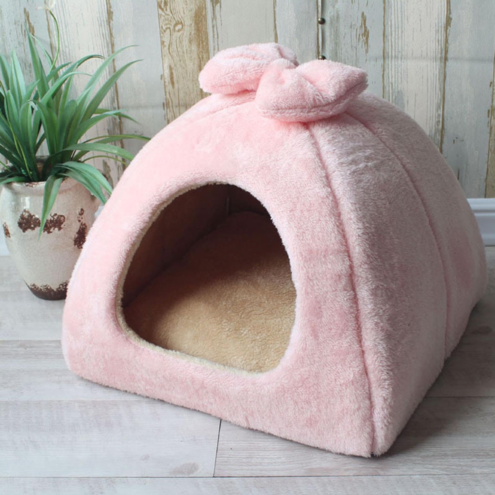 APIRILY Cat Bed Autumn Winter Kennel Washable Cat House for Poodle Pomeranian Kitten 45cmx45cm | Pet Supplies | Cat Supplies | B