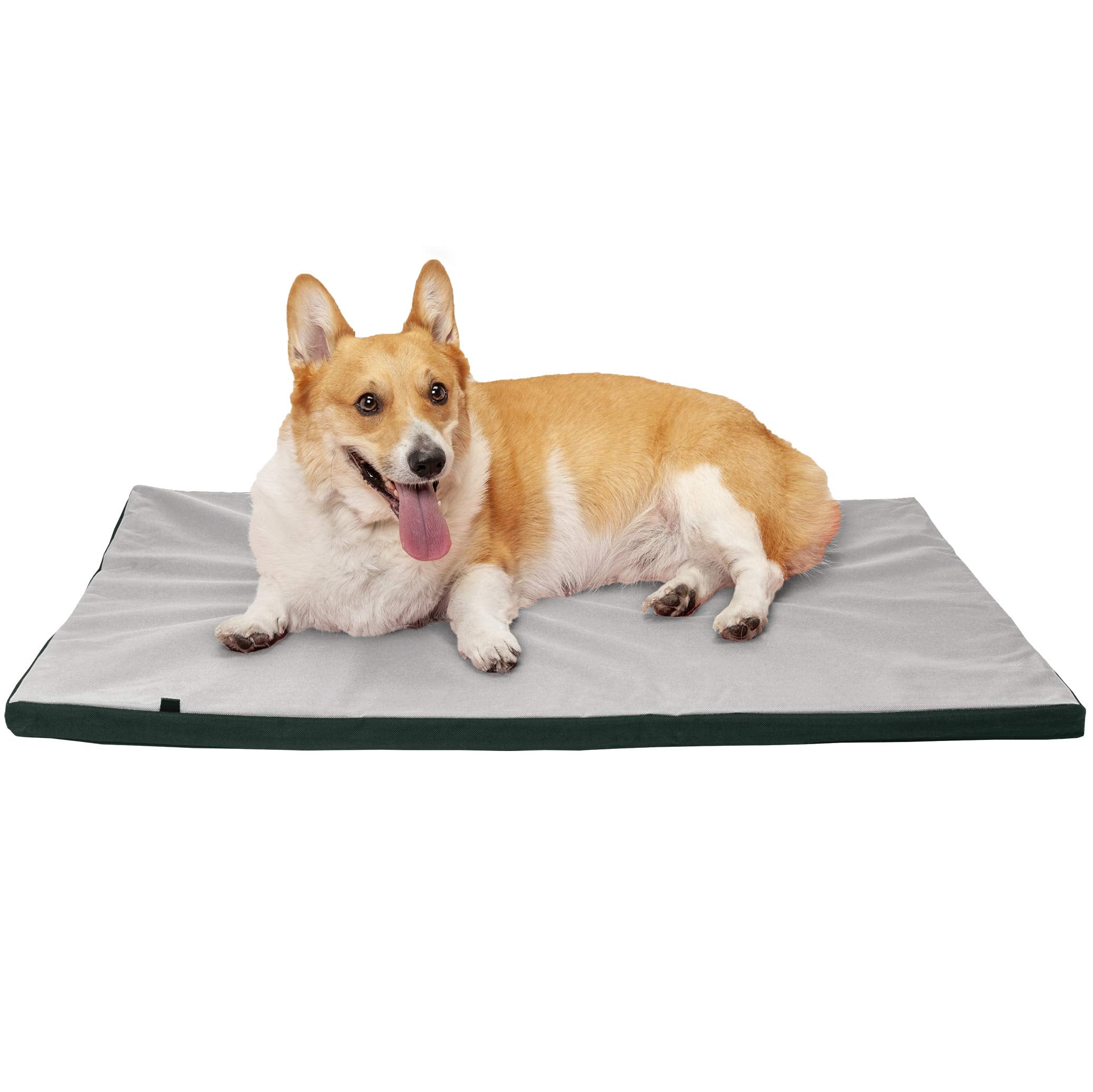 Furhaven Water-Resistant Dog Bed for Large/Medium Dogs w/ Removable Washable Cover, Perfect for Crates & Kennels, For Dogs Up to