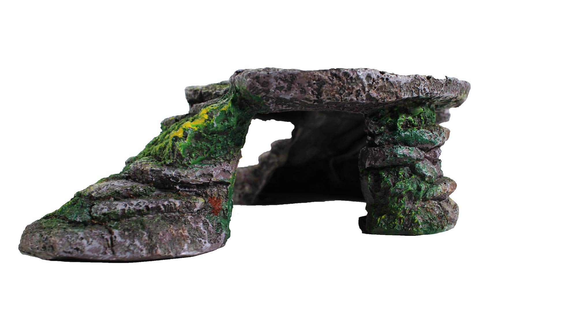 Penn-Plax Reptology Shale Scape Step Ledge – Decorative Resin For Aquariums & Terrariums – Great For Reptiles, Amphibians, And Fish – Small