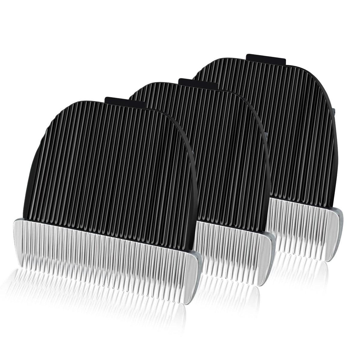 Dodaer 3 Pack Replacement Blade Compatible With Oneisall Low Noise Dog Clippers, Made Of Ceramic Blade & Stainless Steel Blade,C